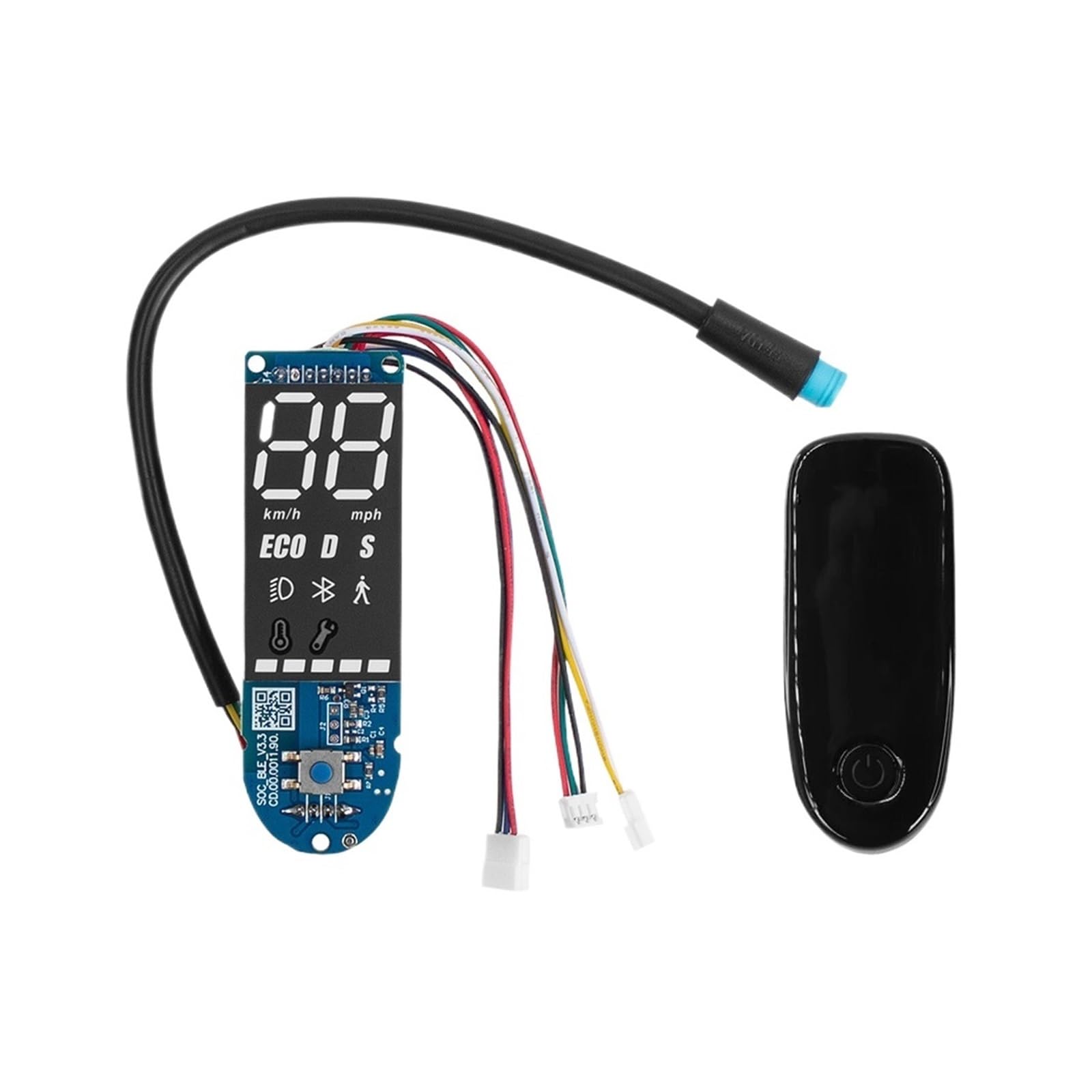 QASULER Armaturenbrett-Display der F-Serie, for Segway, for Ninebot, for F20 F25 F30 F40 Folding, for Smart, Elektroroller-Armaturenbrett-Abdeckungsschutzteile Bedienfeld für Elektroroller(1set) von QASULER