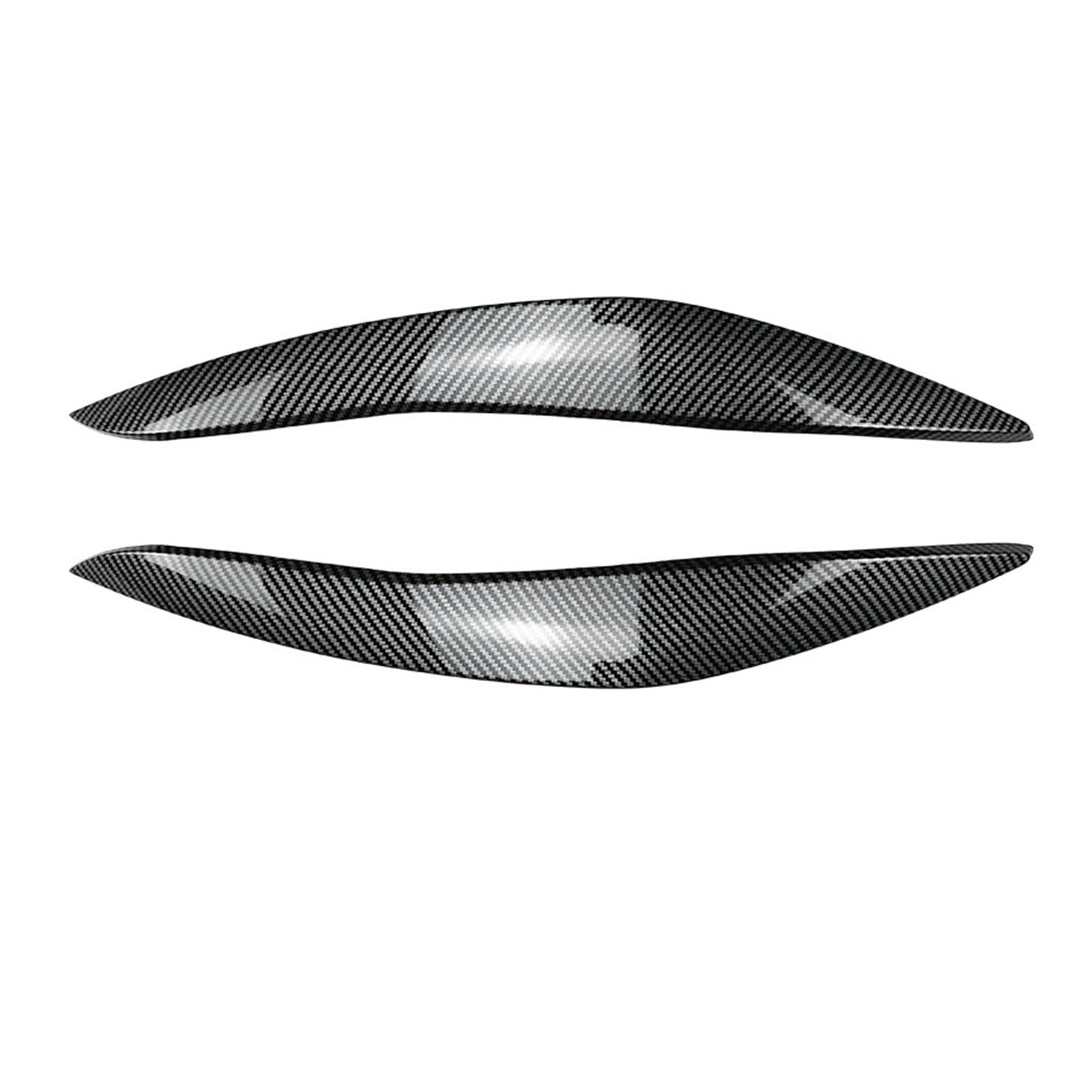 QASULER Augenlider Frontscheinwerfer Augenbrauen Zierleiste Aufkleber, for BMW 5er F10 F11 2011 2012 2013 Pre-LCi Scheinwerfer-Augenbraue(Carbon Fiber Look) von QASULER