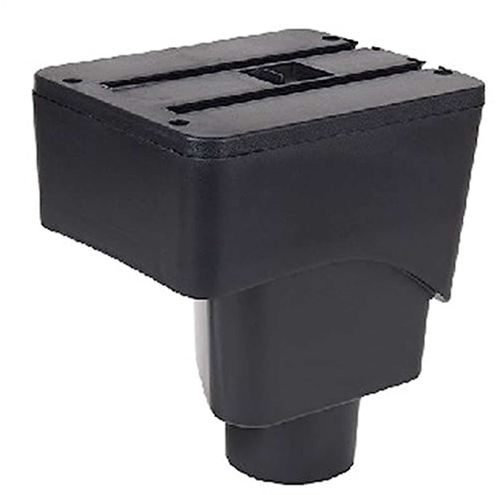 QASULER Auto-Armlehnenbox, Auto-Armlehnen-Mittelkonsolen-Aufbewahrung, USB-Autozubehör, for Ford, for Ecosport, 2013–2017 Auto-Mittelkonsolenabdeckung(Black Base Only) von QASULER