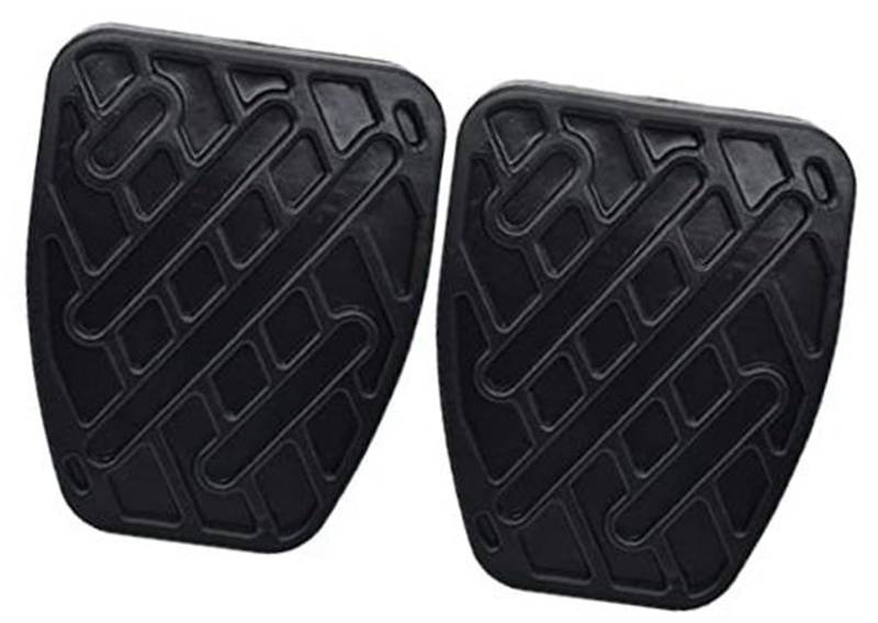 QASULER Auto Bremse Kupplung Fußpedal Pad Gummiabdeckung 2 Stück, for Nissan, for Qashqai, 2007-2016 Fußpedalauflage von QASULER