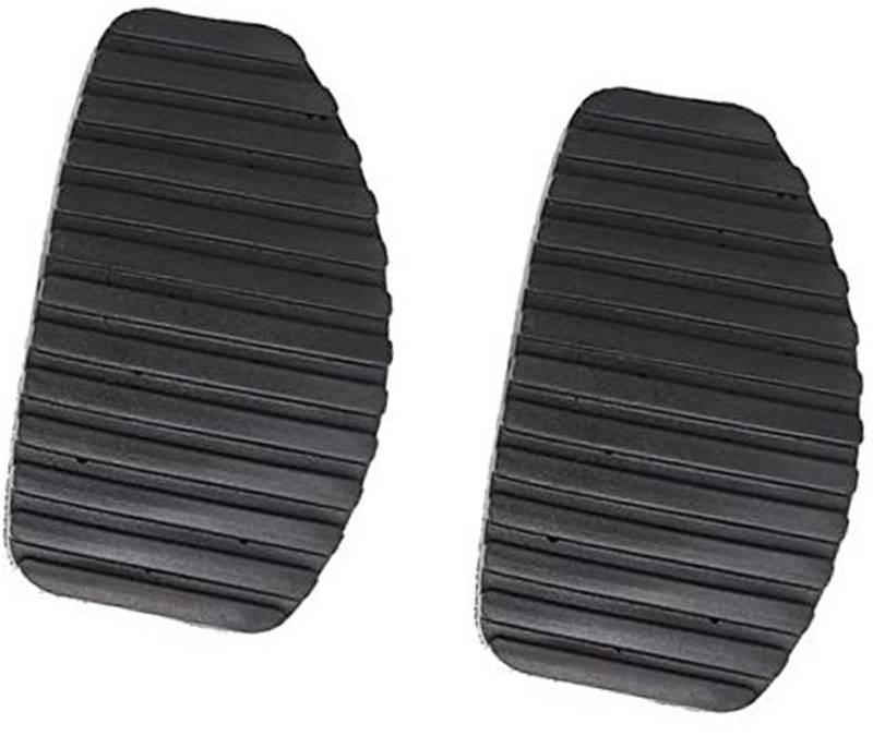 QASULER Auto-Bremsen-Kupplungs-Fußpedal-Pad-Abdeckung, for C-itroen Dispatch Jumpy F-iat Scudo 2007–2016 Fußpedalauflage(Black 2X Clutch) von QASULER