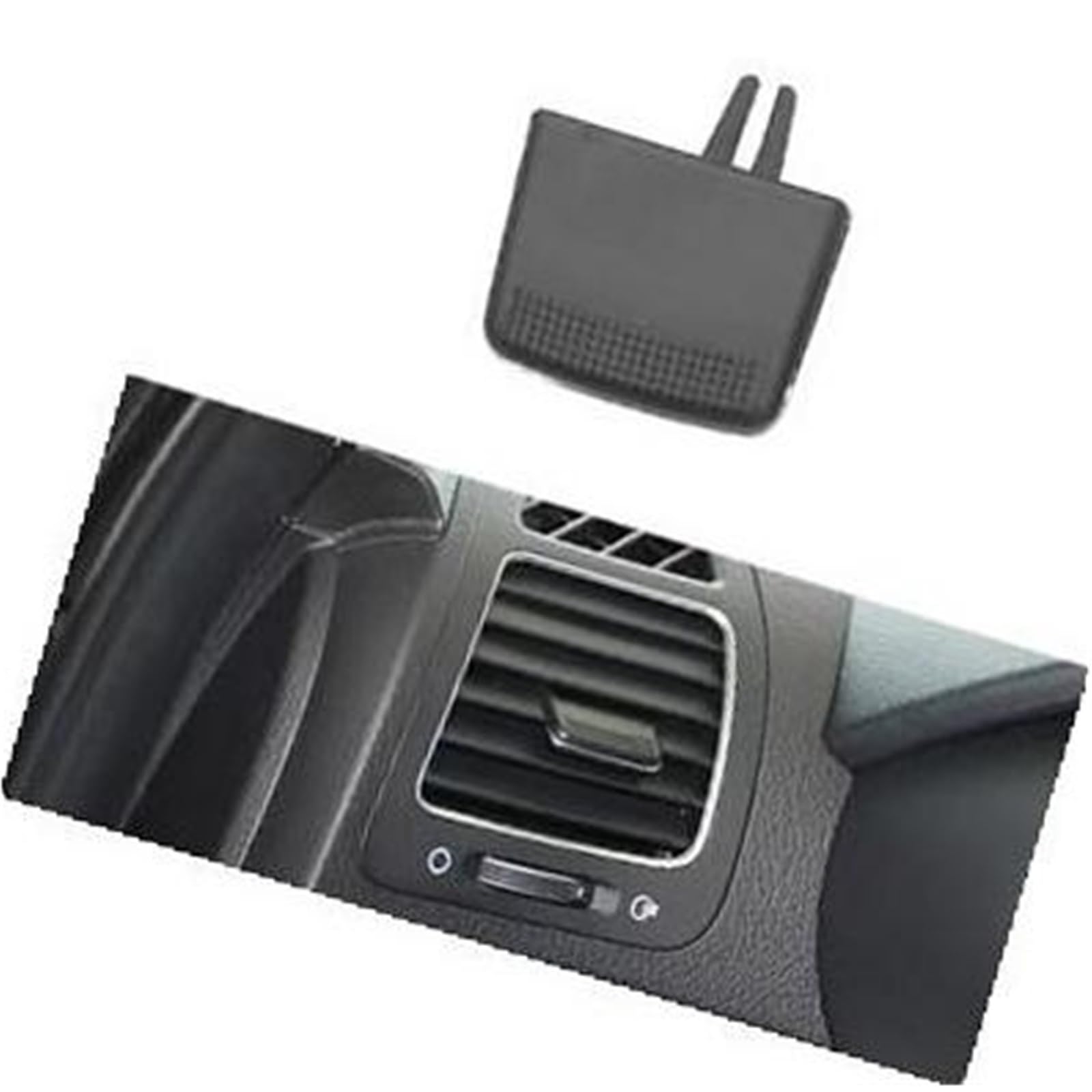 QASULER Auto Center Links Rechts A/C Air Vent Grille Tab Clip ABS + PC Klimaanlage Outlet, for Kia, for Sorento, 2011-2018 Registerkarte „Auto-AC-Kühlergrill“.(Black No.1) von QASULER