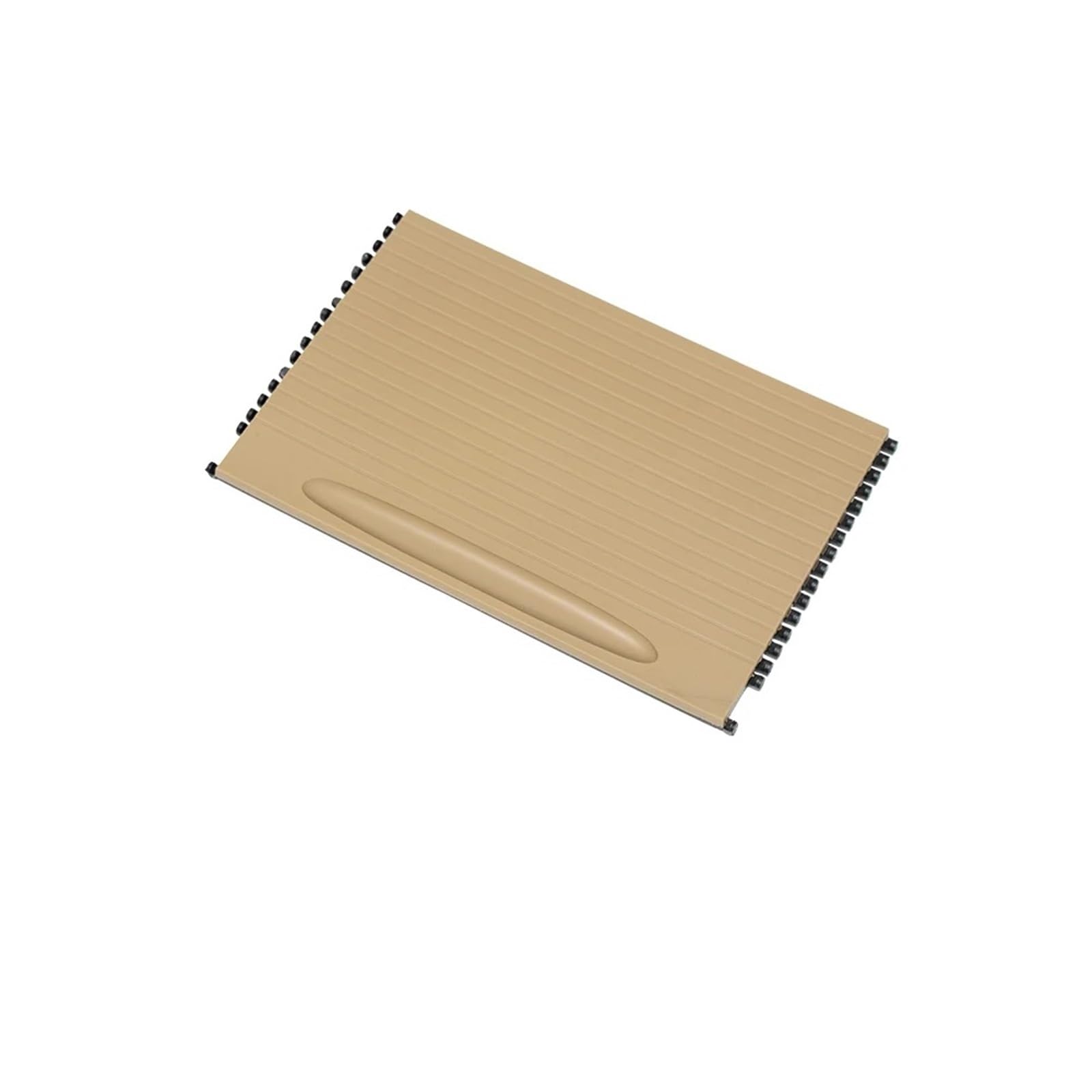 QASULER Auto-Frontkonsolen-Becherhalter, Rollo-Abdeckung, Verkleidung, Konsolen-Rollo, for, for Porsche, for, for Cayenne, 2003–2010, 7L5862531 Getränkehalter-Rollenabdeckung(Beige) von QASULER