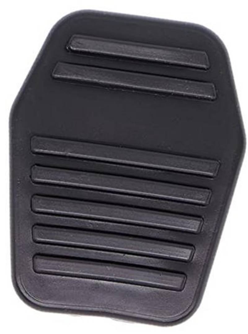 QASULER Auto-Gummi-Bremsen-Kupplungs-Fußpedal-Pad-Abdeckung, for Ford, for Fiesta, 5 MK5 2002–2008 Classic Ikon Fußpedalauflage(Black 1Pc) von QASULER