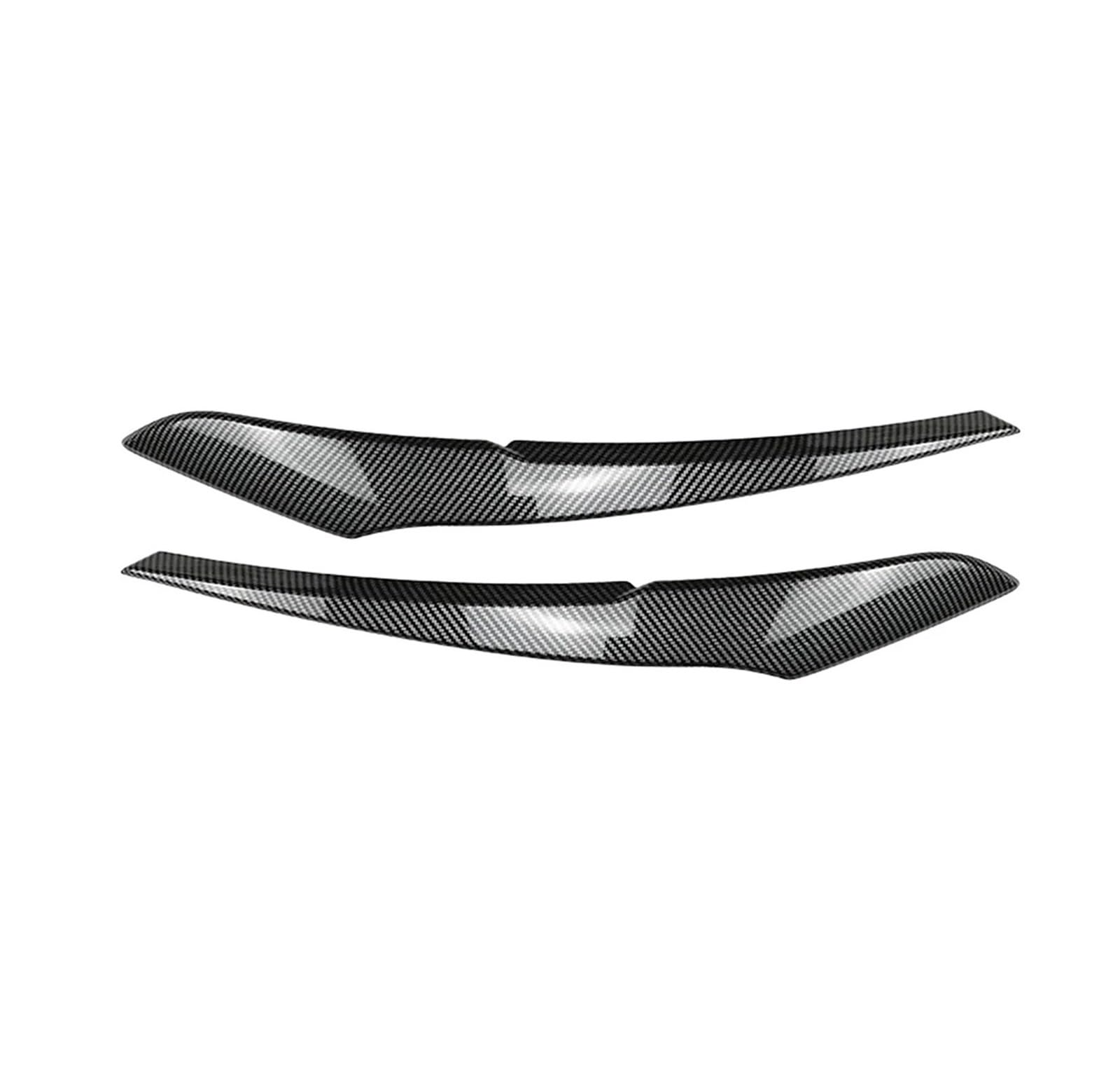 QASULER Auto-Scheinwerfer-Augenbrauen-Augenlid-Abdeckungs-Dekoration, for, for 1er F20 F21 Basisversion 2011 2012 2013 2014 Auto-Augenbrauen-Augenlid-Trim(Carbon Fiber Black) von QASULER