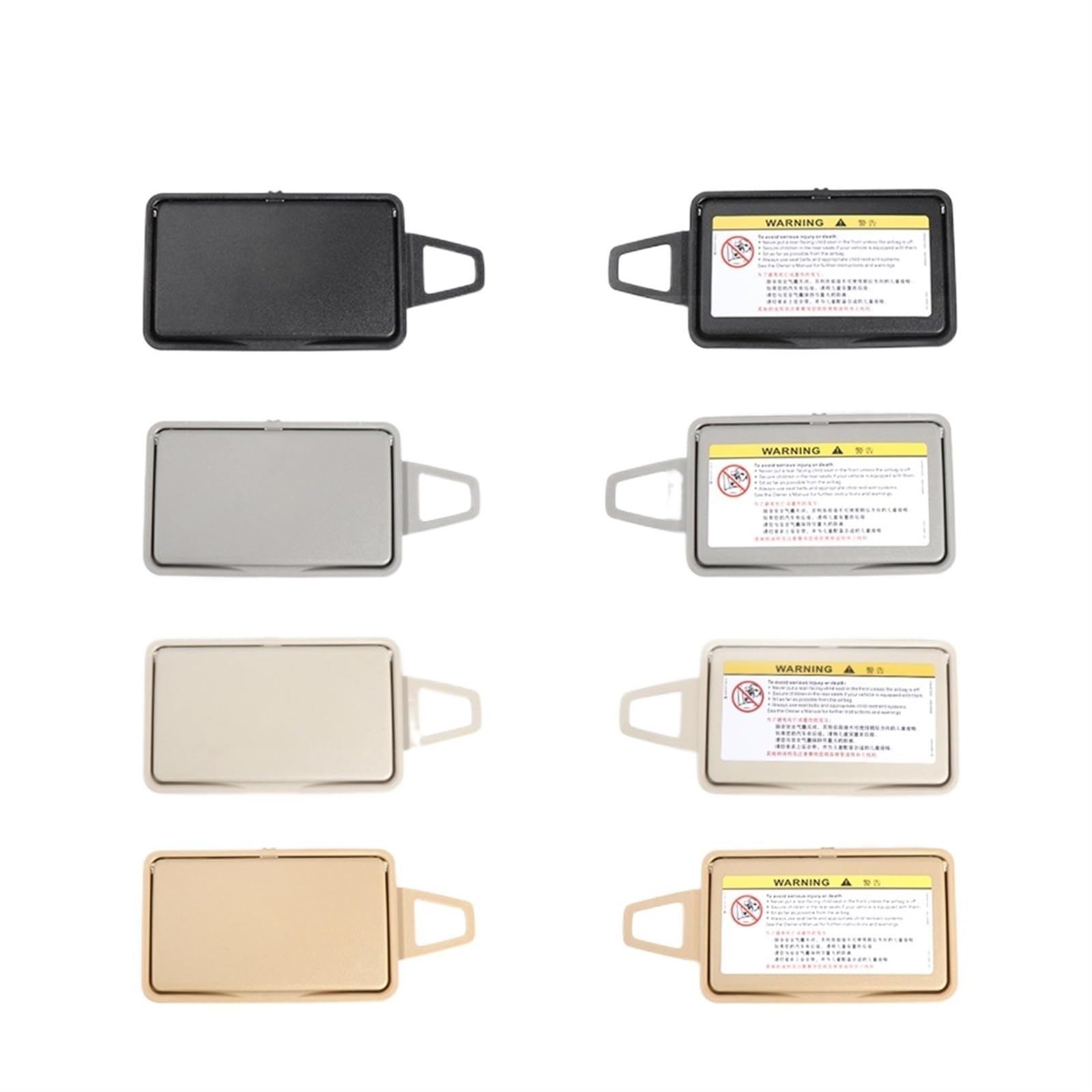 QASULER Auto-Sonnenblende, Kosmetikspiegel-Abdeckung, Links und rechts, for Mercedes-Benz, E-Klasse W211 2003-2008 2118100410 Auto-Kosmetikspiegelschutz(Yellow Left) von QASULER