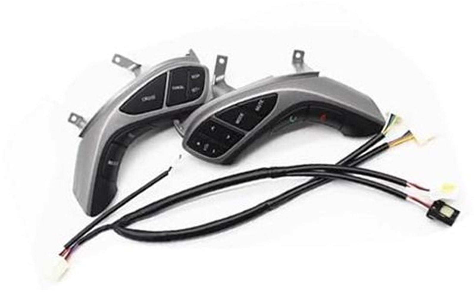 QASULER Auto-Tempomat-Taste, for Hyundai, for Elantra, I30 2012 2013 2014 2015 at MT Auto-Lenkrad-Taste Audio-Telefon BT Tempomat-Autoschalter Tastensatz für Lenkrad(Black 12-normal) von QASULER