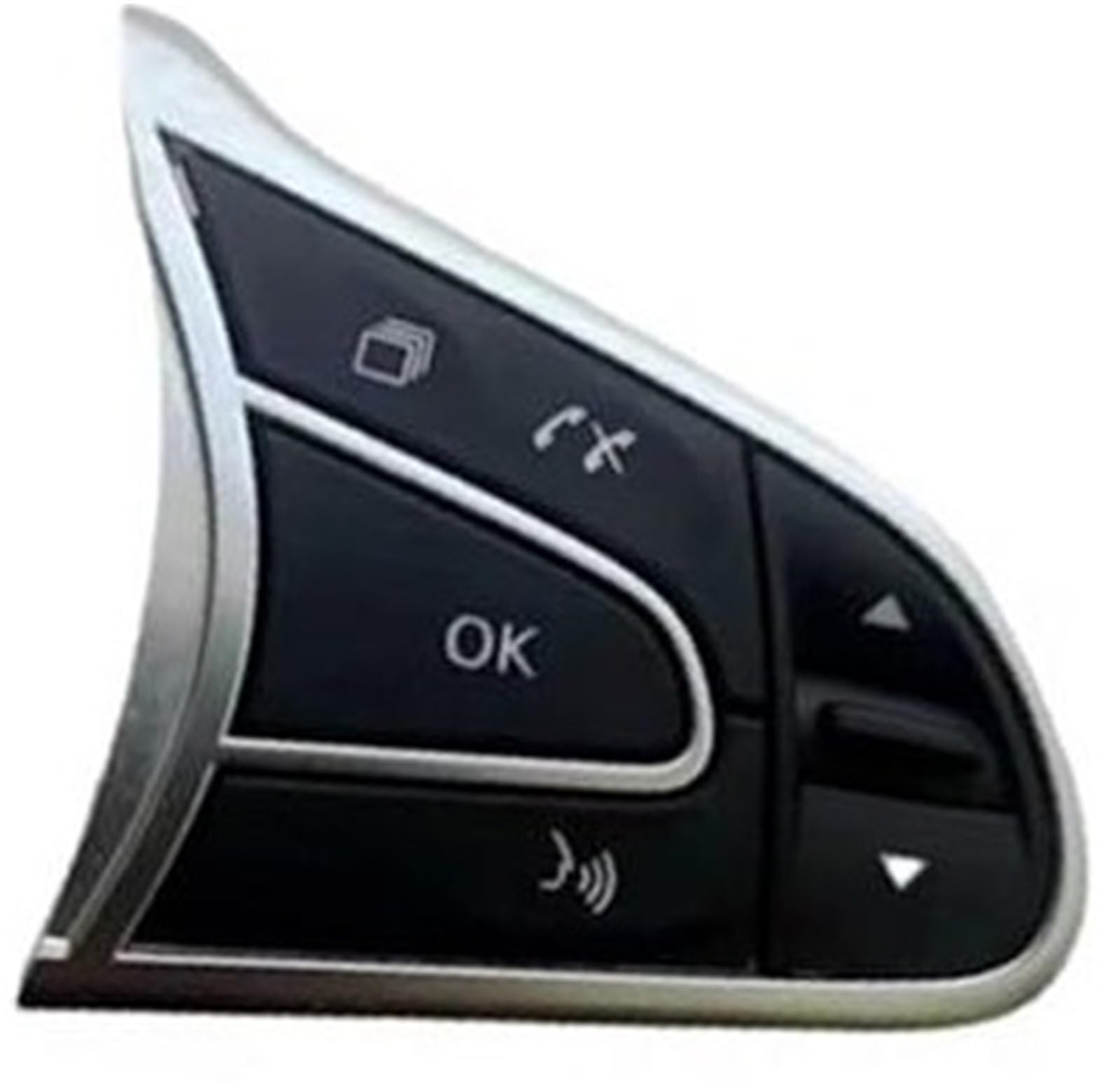 QASULER Auto-Tempomat-Taste, for Koleos, for Kadjar 2016–2023, Auto-Multifunktions-Lenkrad vorne, Audio-Lautstärkeregler, Tastenschalter, Tempomat-Schalter Tastensatz für Lenkrad(Black Right) von QASULER