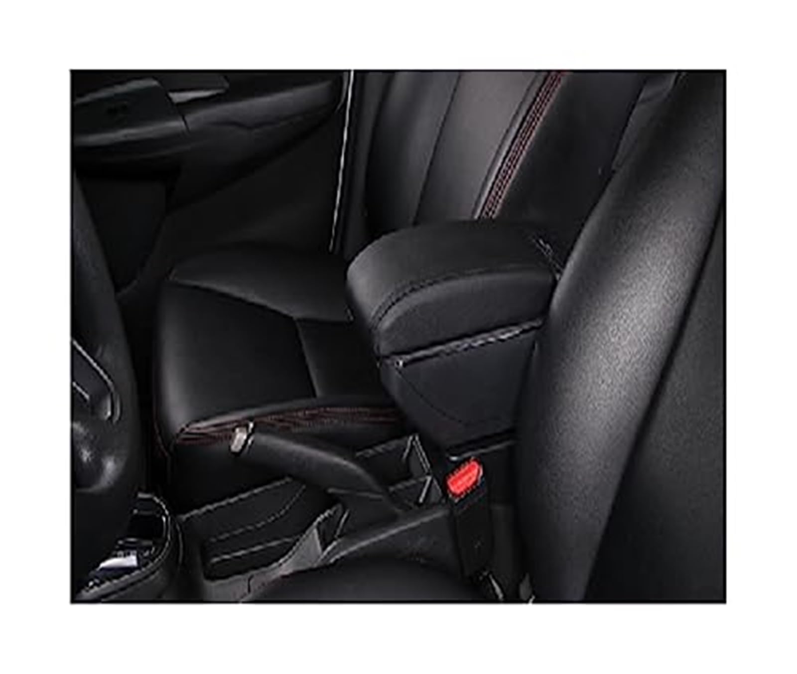 QASULER Autozubehör, for Dacia, for Duster 2019 2020 2021 2022 Armlehnenbox Mittelkonsole Aufbewahrungsdekoration mit USB Auto-Mittelkonsolenabdeckung(Black C2 Black Line 7usb) von QASULER