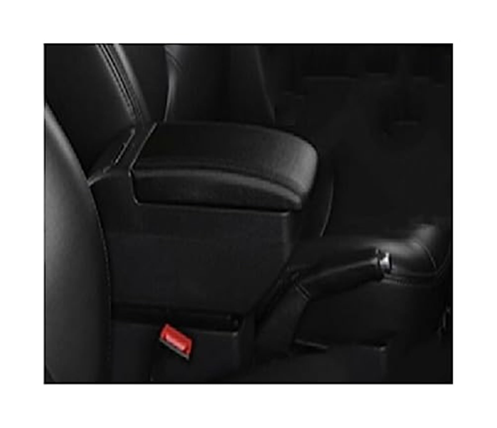 QASULER AutozubehörArmlehnenbox Mittelkonsole Aufbewahrungsbox, for Alto 2008-2015 2016 Auto-Mittelkonsolenabdeckung(Black H2 All Black 4 USB) von QASULER