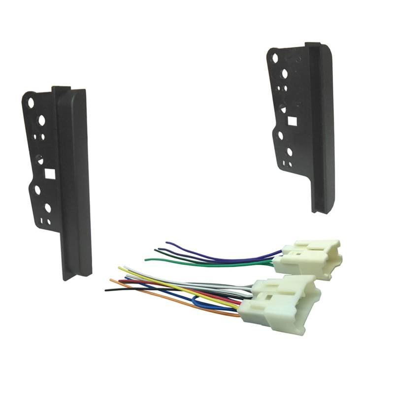 QASULER Dash Kit Doppel-DIN-Stereo-Panel-Blende mit Kabelbaum-Radio, for Toyota, for RAV4, for Echo, for Scion, TC Radio-Armaturenbrett von QASULER