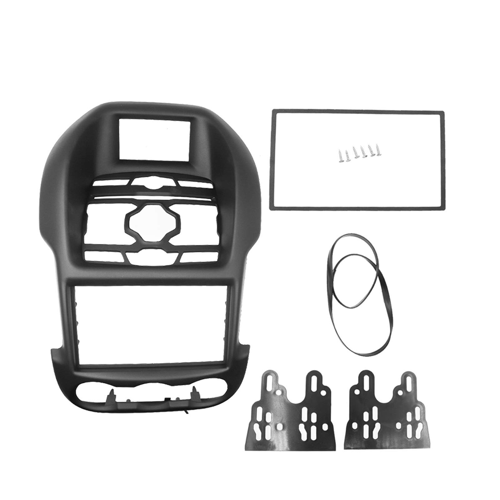 QASULER Doppel-DIN-Autoblende, Auto-Autoradio-Rahmen, for Ford, Ranger 2011–2013, GPS-Navigation, DVD-Multimedia-Player, Panel-Lünette, Dash-Kits Fahrzeugradio-Armaturenbrettrahmen(178x100) von QASULER