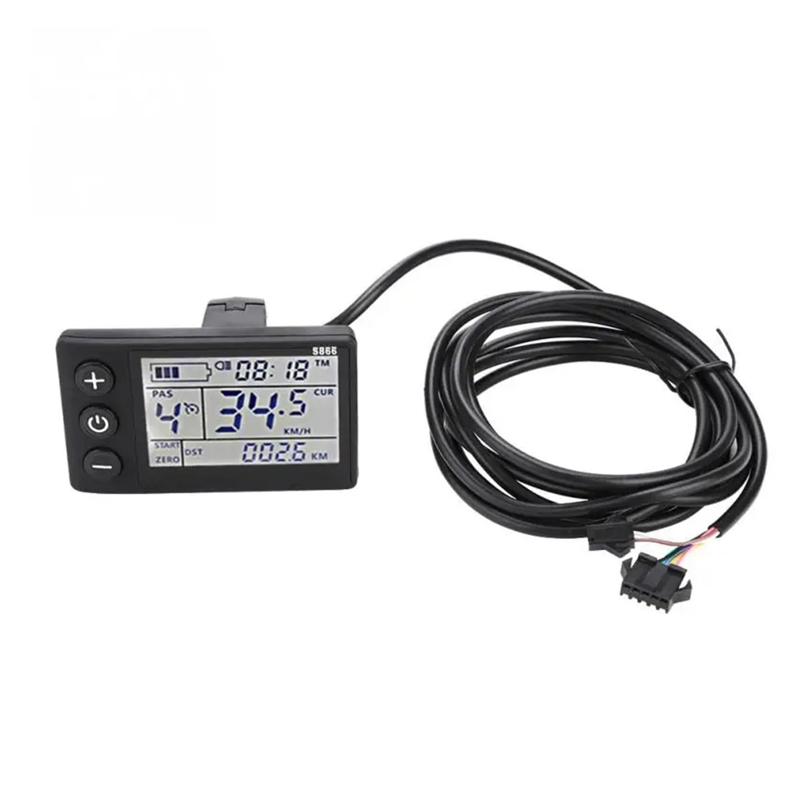 QASULER Elektrofahrrad-Scooter-Controller, for 24 V/36 V/48 V 250 W/350 W mit LCD-Anzeige, Geschwindigkeit, BLDC-Motorroller, E-Bike-Zubehör Bedienfeld für Elektroroller(24V-36V) von QASULER