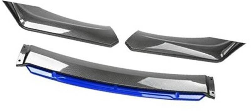 QASULER For VOLVO, Auto-Frontstoßstangen-Lippenspoiler-Körpersatz, dekorativer Stoßstangen-Canard-Lippensplitter, Limousine, Breite unter 176 cm, Spoiler Stoßfängerlippenschutz für Kraftfahrzeuge(BLAC von QASULER