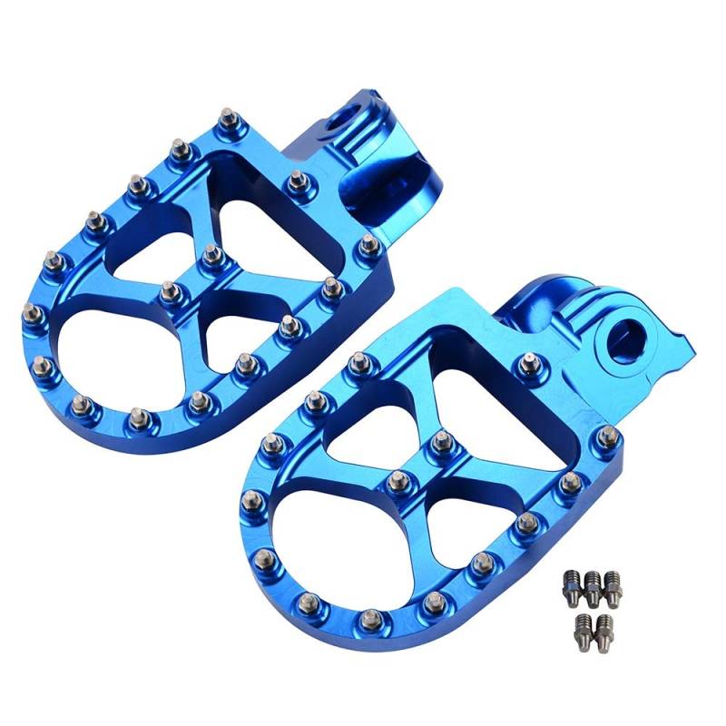 QASULER Fußrasten Fußrasten Motorrad Fußstütze Pedal 690 950 990 SUPER MOTO ENDURO R 1290 1190 1090 1050 SUPER ADVENTURE R Fußstütze(Blue) von QASULER