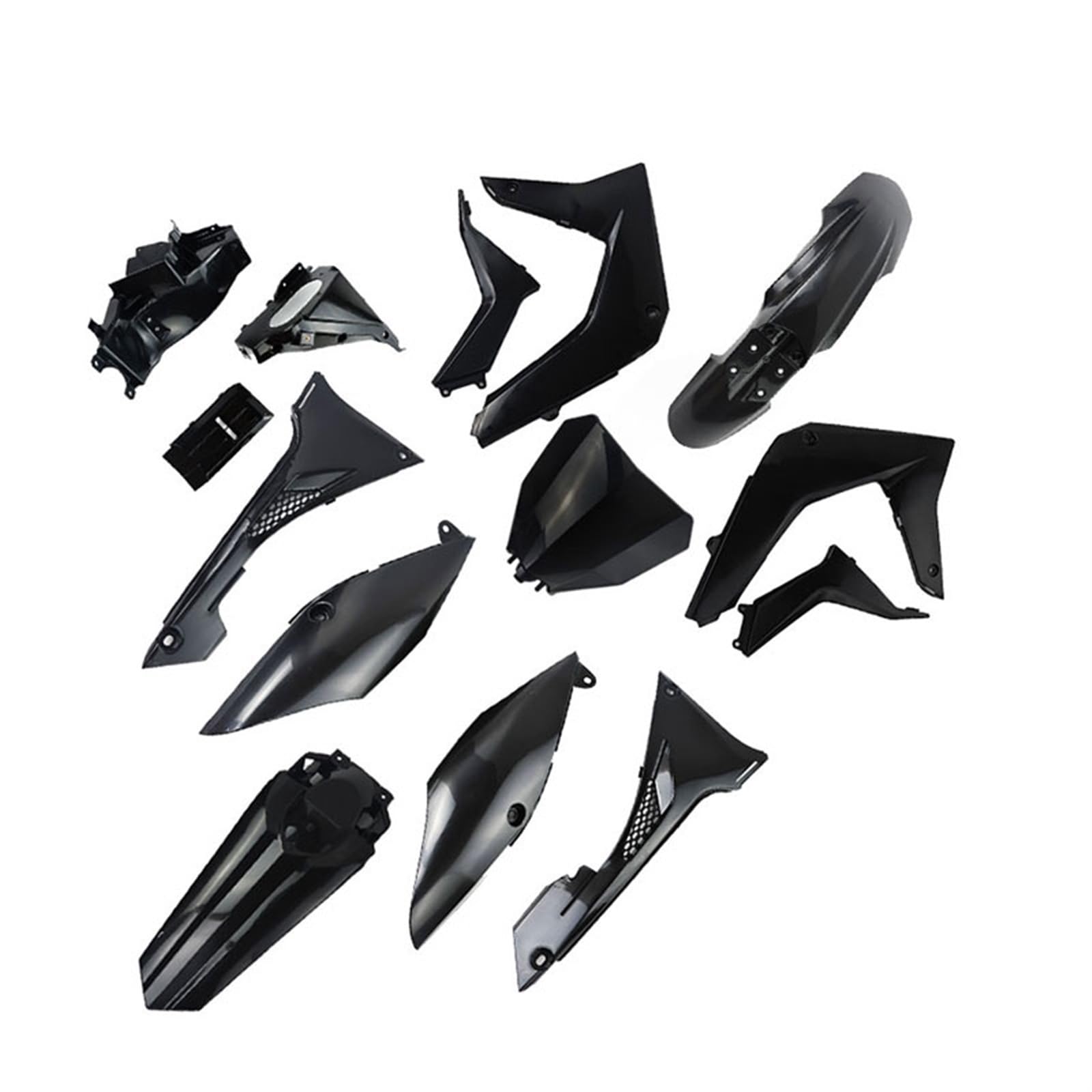 QASULER Ganzkörper-Verkleidungsabdeckungs-Set, Kunststoff-Kotflügel, Kotflügel, for Kayo T4 T2 T 4 Pit Dirt Bike Motorradzubehör Verkleidungs-Kotflügel-Kit(Black) von QASULER