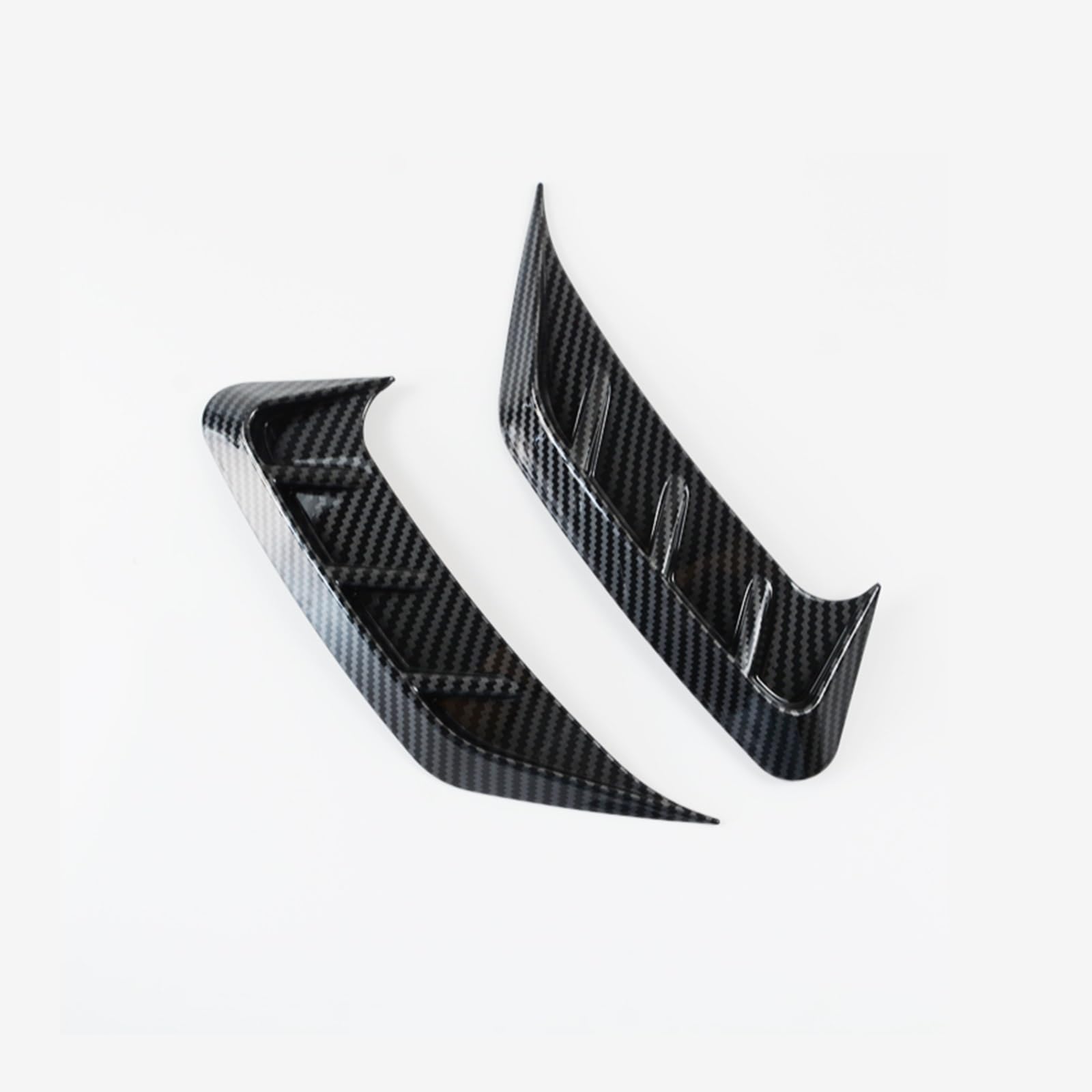 QASULER Hinten Rücklicht Augenbrauen Aufkleber Rahmen Dekoration Rücklicht Augenlid Augendeckel Trim, for Audi, for A4 B9 S4 2017-2021 Autoscheinwerferblenden(Carbon Fiber Look) von QASULER