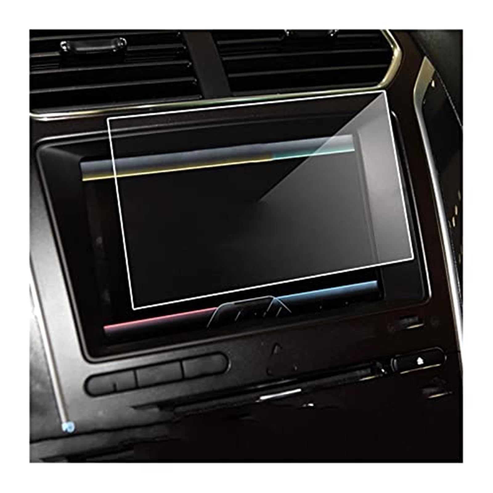 QASULER Instrumenten-Displayschutz, for Ford, for Explorer, for 2013 2014 2015 2016 2017 8 Zoll Auto GPS Navigation, gehärtetes Glas, Schutzfolie, gehärtetes Glas Transparenter GPS-Displayschutz von QASULER