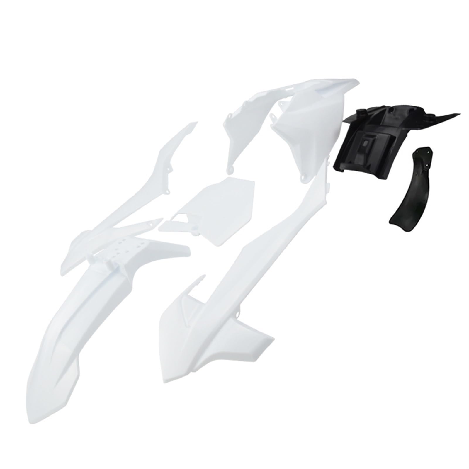 QASULER KT50 Motorrad Verkleidung Set Body Kit Kunststoff Kotflügel Kotflügel, for China KT 50 DB20 Senior JUNIOR, for Mini, Dirt Bike Verkleidungs-Kotflügel-Kit(White) von QASULER