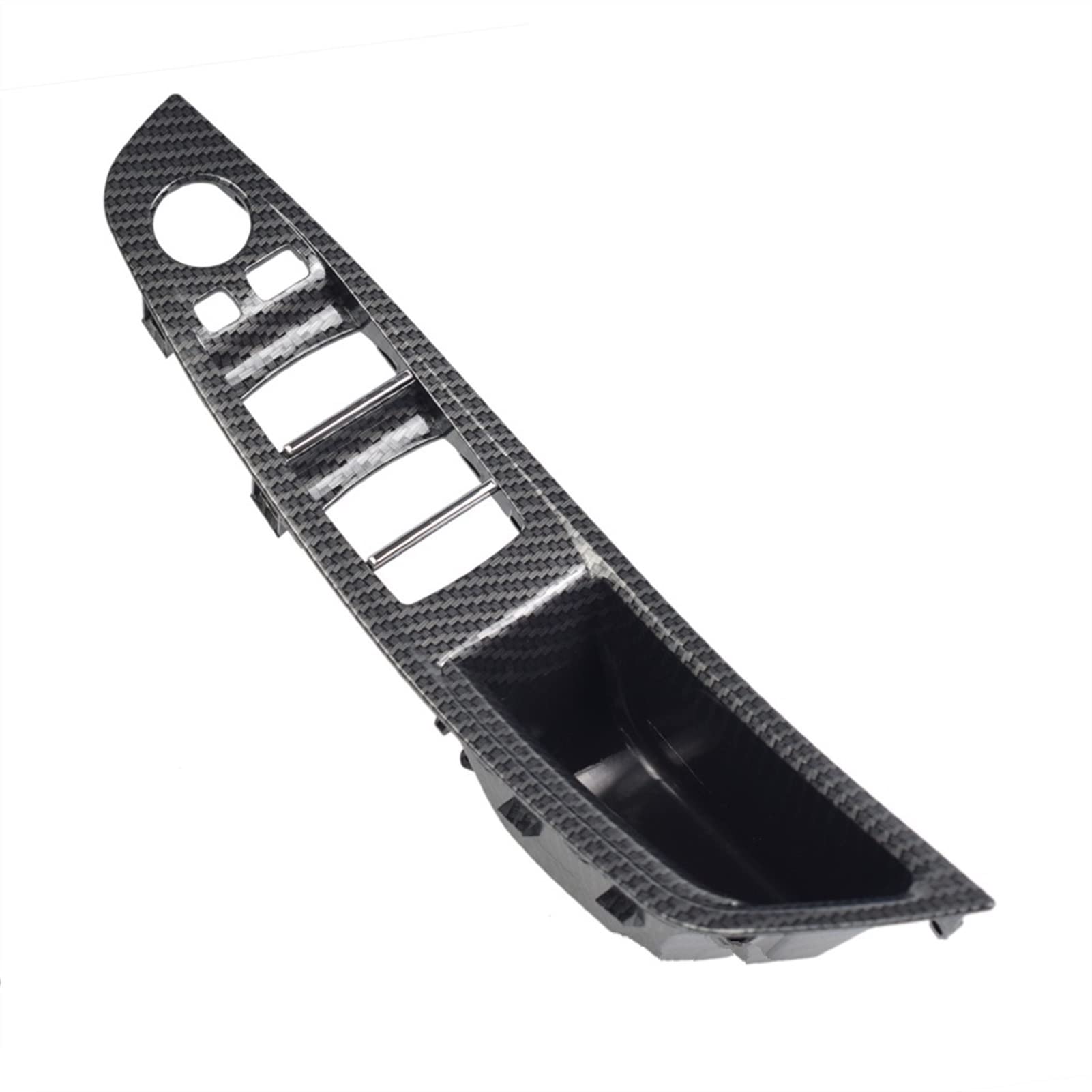 QASULER LHD Auto-Carbon-Faser-Innentürgriff-Panel-Zugverkleidungsabdeckung, for, for 5 Serie F10 F11 520d 530d 535i 550i Innentürgriff für Fahrzeuge(RHD-Carbon-1PCS) von QASULER