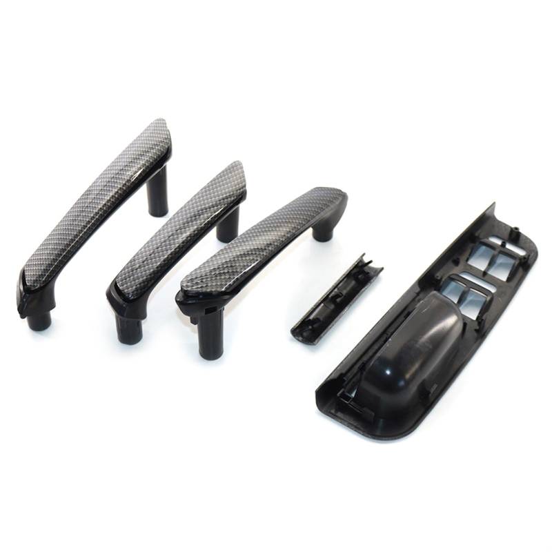 QASULER LHD-Car-Carbon-Faser-Stil Türgriff-Haltegriffschalter-Blendenabdeckung, for VW, for Passat B5.5 1998 1999 2000 2001 2002 2003 2004 2005 Innentürgriff für Fahrzeuge von QASULER