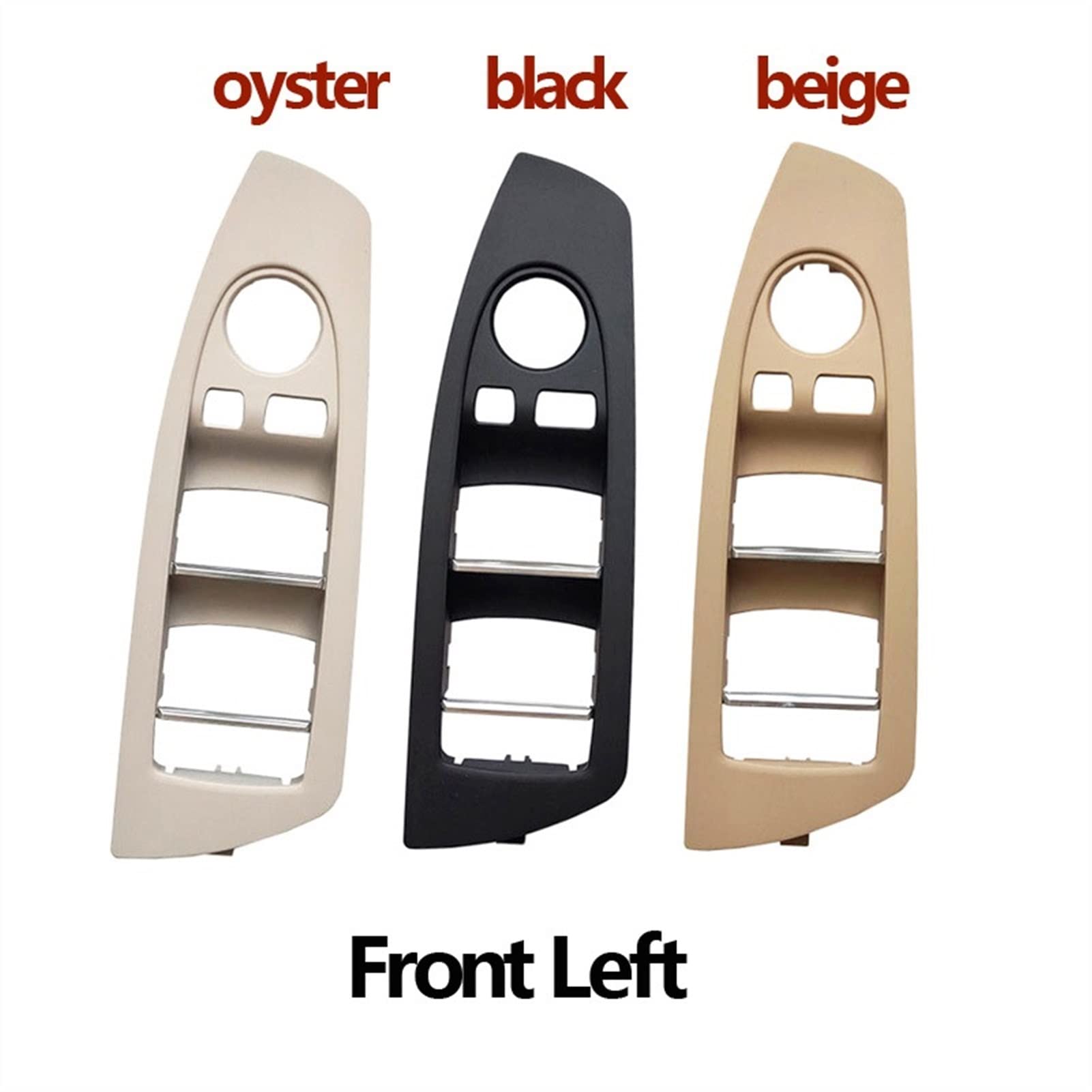 QASULER LHD-Innenraum-Fensterheberschalter for die Vordertür des Autos, Austausch der äußeren Abdeckung, for, for 7er F01 F02 730 735 740 745 750 760 Innentürgriff für Fahrzeuge(Front Left Beige) von QASULER