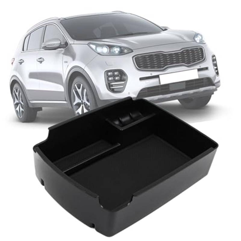 QASULER Mittelkonsolen-Organizer, for Kia Sportage QL 2016-2021 Innenarmlehne Aufbewahrungsbox Halterablage Armlehnen-Aufbewahrungsbox von QASULER