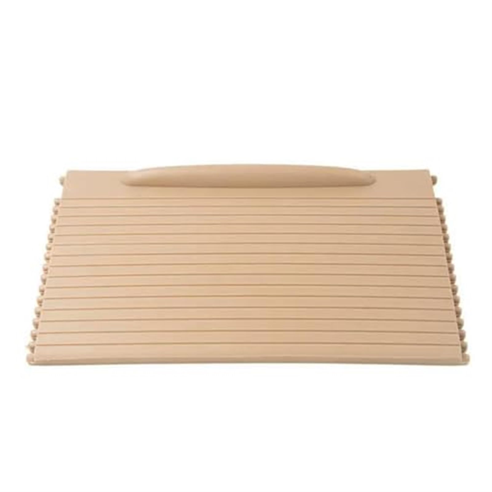 QASULER Mittelkonsolen-Rollo, for Porsche, for Cayenne, 2003-2010, Schiebeladenabdeckung for die vordere Mittelkonsole Becherhalter-Rollenabdeckung(BEIGE) von QASULER