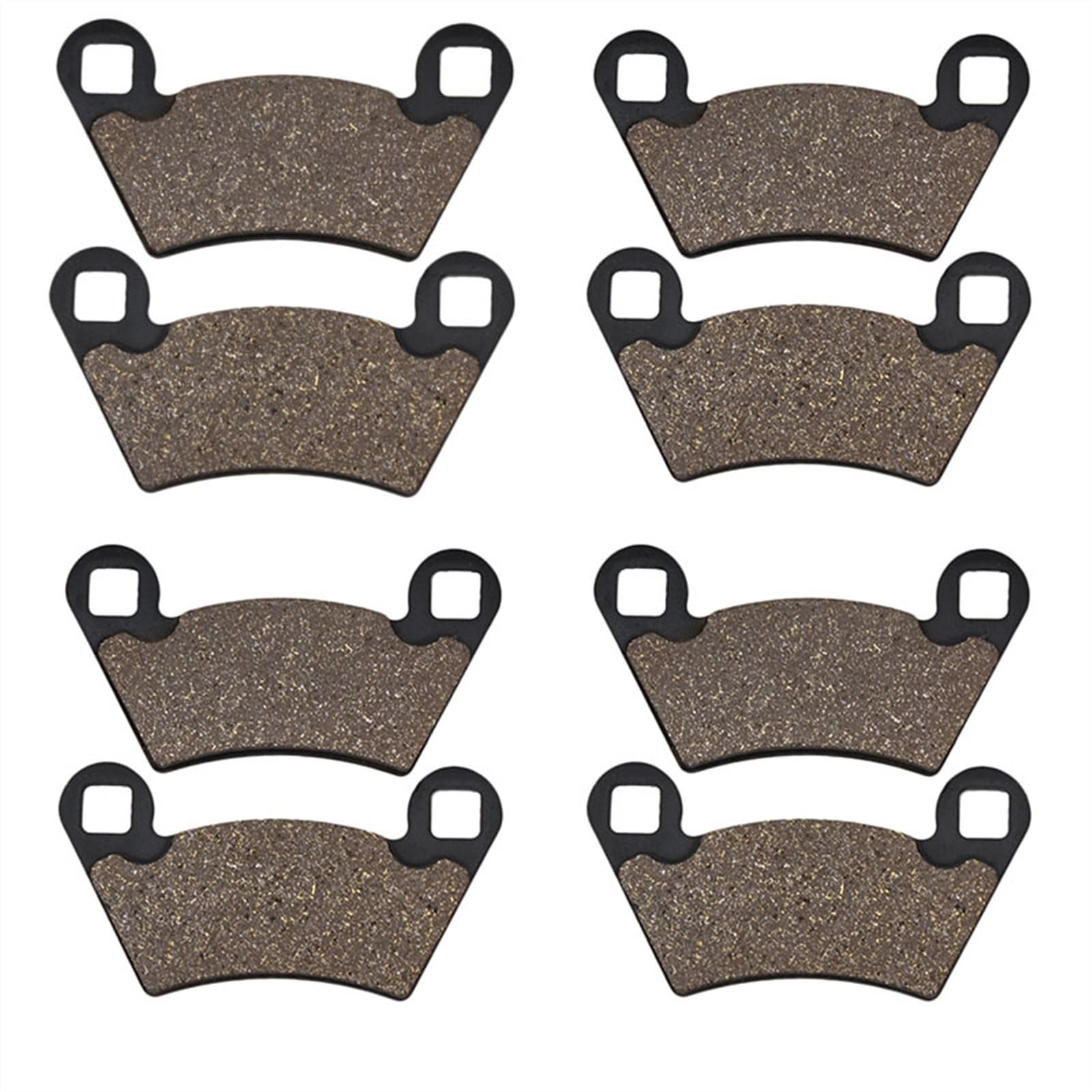 QASULER Motorrad-Bremsbeläge vorne und hinten, for Polaris, 500 Ranger 4x4 EFi 2011-2012 Motorradbremsbeläge(4pairs) von QASULER