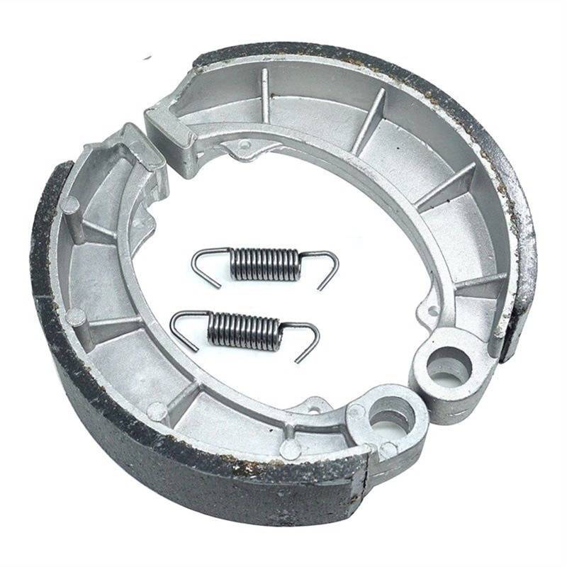 QASULER Motorrad-Bremsbelag vorne und hinten, Bremsbackensatz, for NV400C Steed 400 1993-1997 NV400 NV400CM 1996-1997 NV400CV 1995-1996 NV Motorradbremsbeläge(Rear Brake Shoe) von QASULER