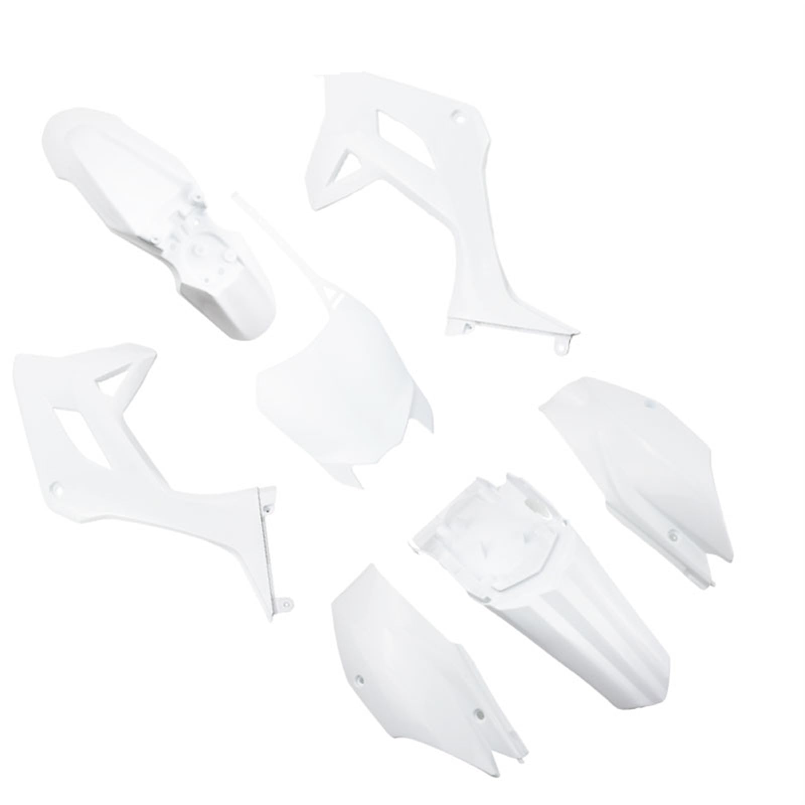 QASULER Motorrad CRF110 Kunststoffverkleidung Body Kit Abdeckung, for CRF 110 2022 Motocross Schutz Zubehör Teile Verkleidungs-Kotflügel-Kit(White) von QASULER