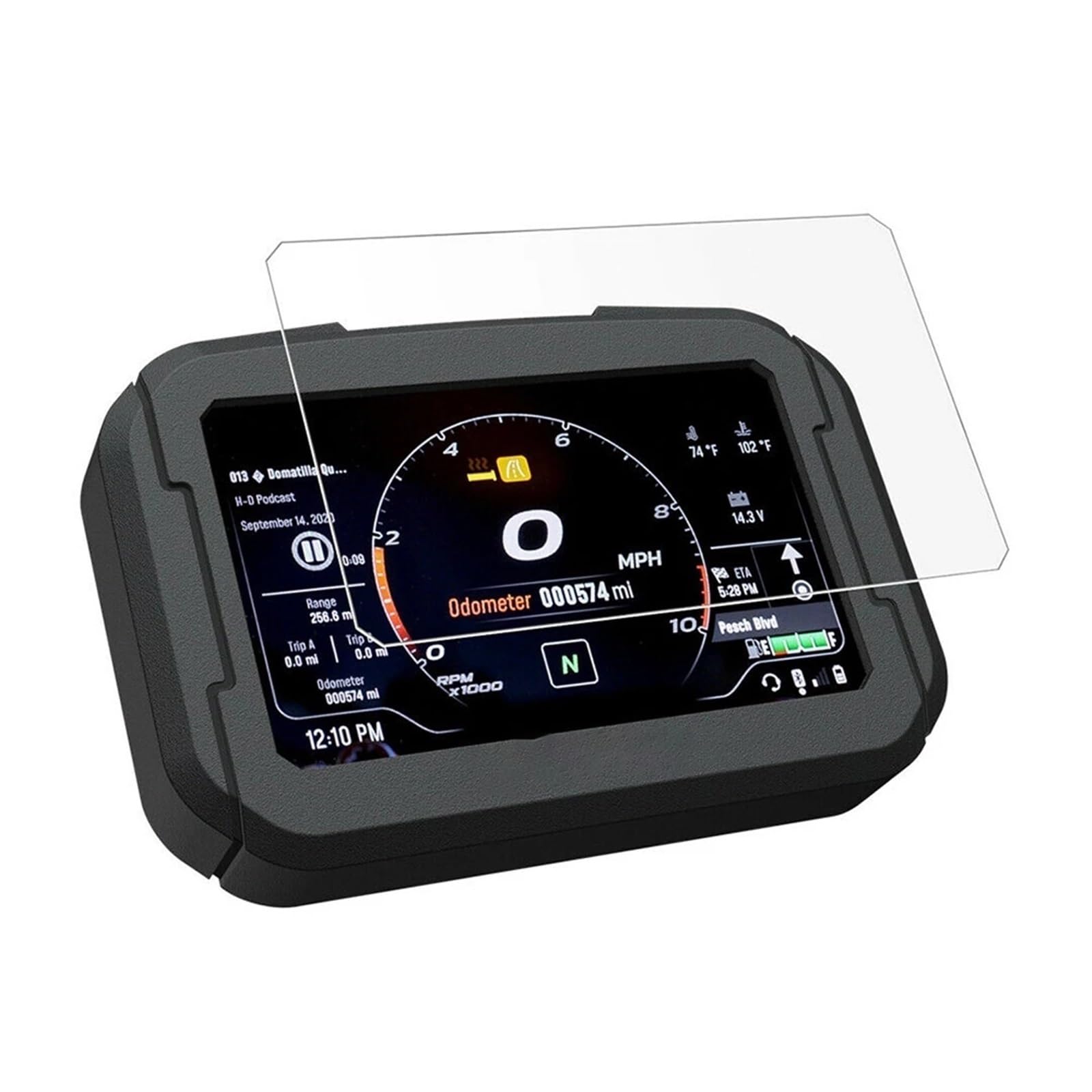 QASULER Motorrad Scratch Cluster Screen Dashboard Schutz Instrument Film for PAN America 1250 S PA1250 S PANAMERICA1250 2021 2022 Armaturenbrett-Displayschutz für Motorräder(4 Set) von QASULER