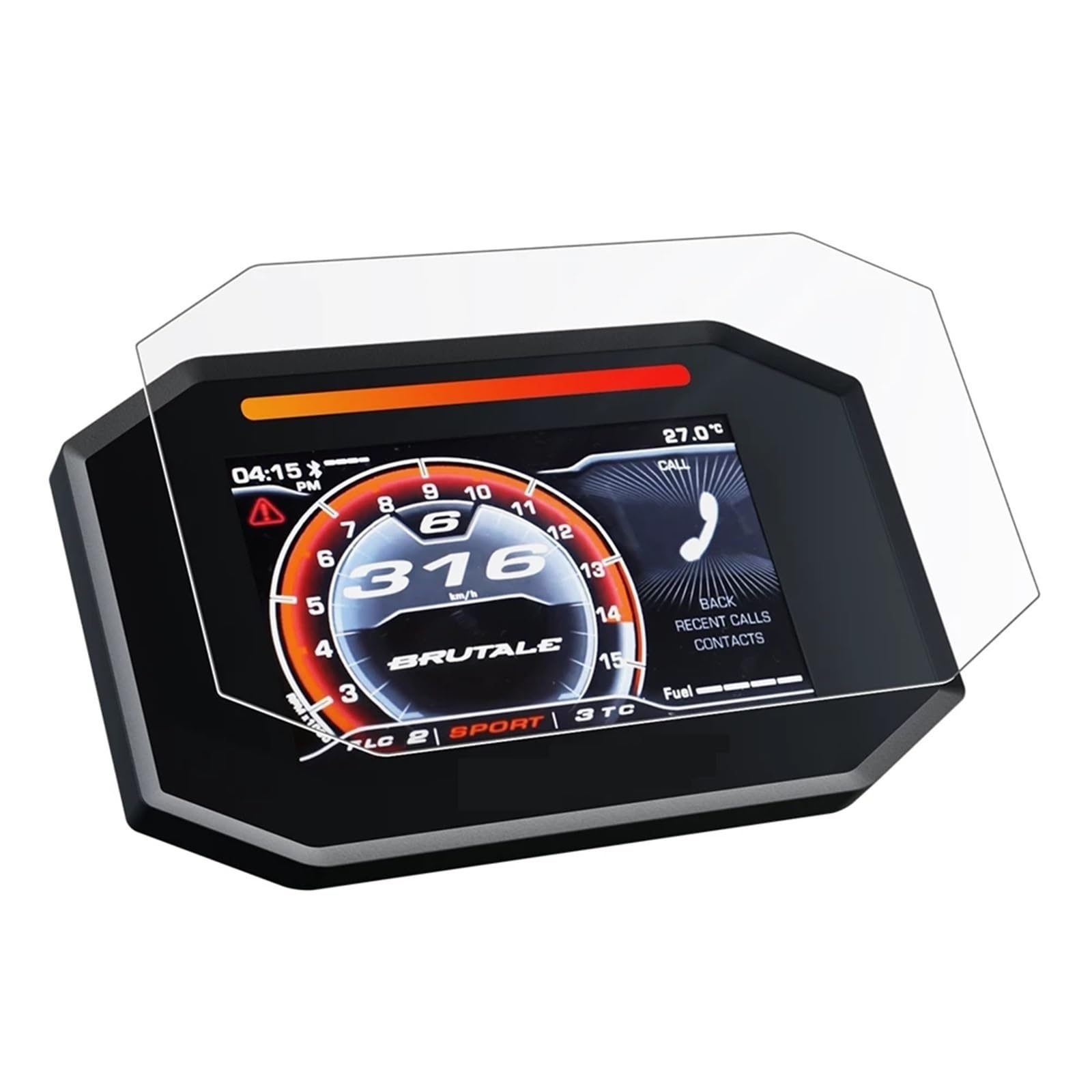 QASULER Motorrad Ultra-klar Scratch Cluster Screen Dashboard Schutz Instrument Film TFT for MV Agusta Dragster800 F3 RUSH1000 Armaturenbrett-Displayschutz für Motorräder(4 x CPS) von QASULER