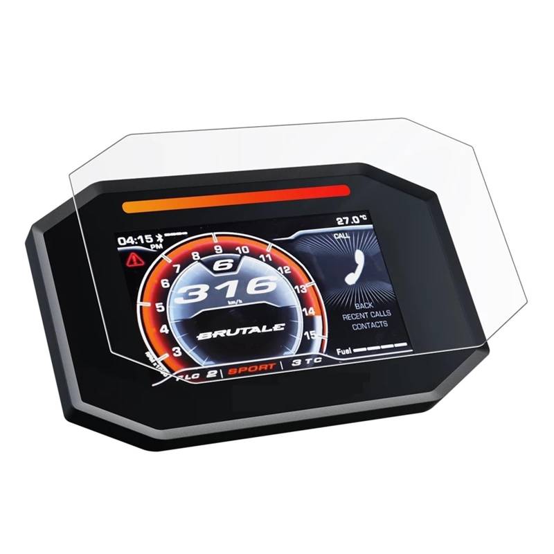 QASULER Motorrad Ultra-klar Scratch Cluster Screen Dashboard Schutz Instrument Film TFT for MV Agusta Dragster800 F3 RUSH1000 Displayschutzfolie für das Armaturenbrett(2 x CPS) von QASULER