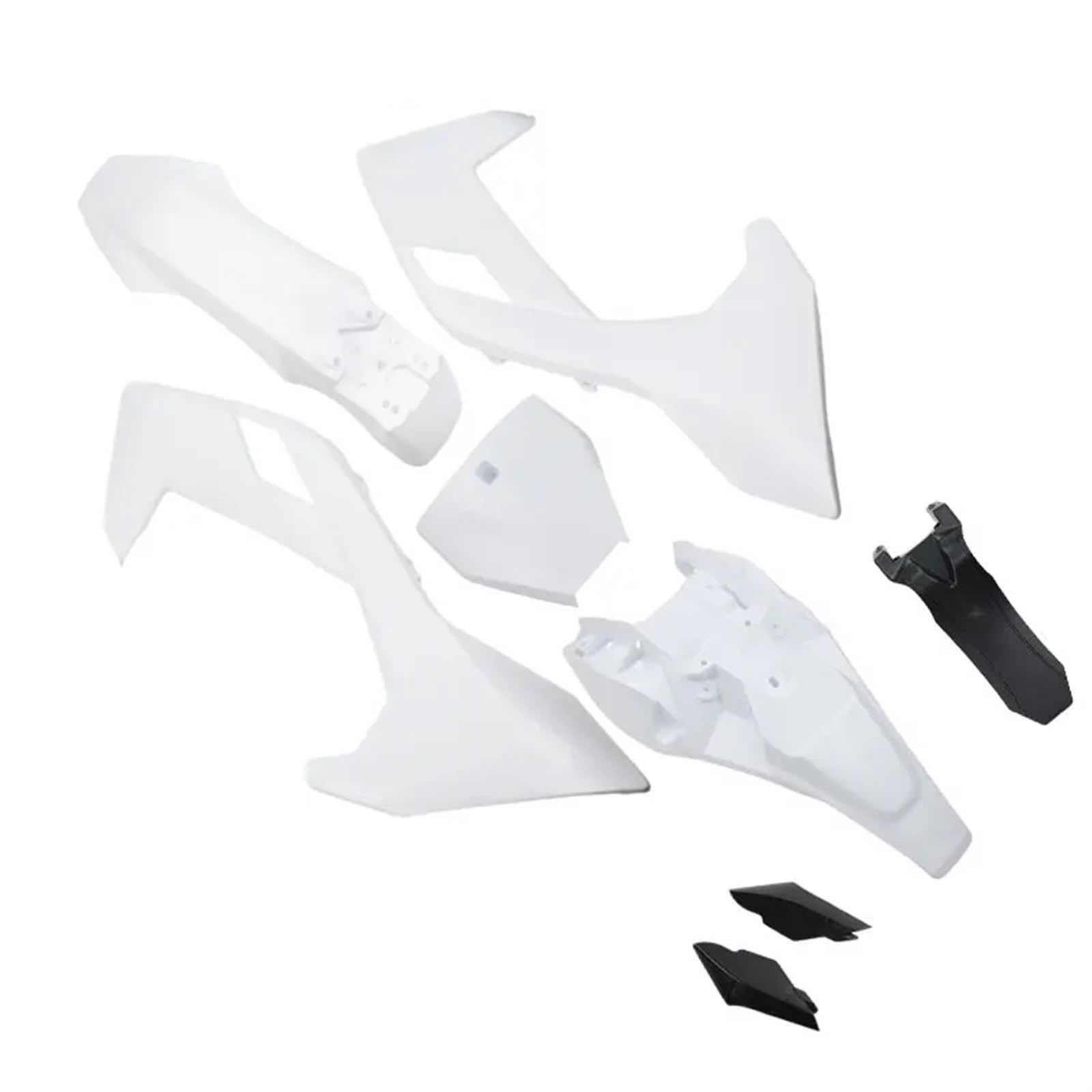 QASULER Motorrad-austauschbares Teil, PP-Kunststoff-Kotflügel-Karosserie-Verkleidungsset, China, for Husqvarna, 65 Off Road Pit Dirt Bike Verkleidungs-Kotflügel-Kit(White) von QASULER