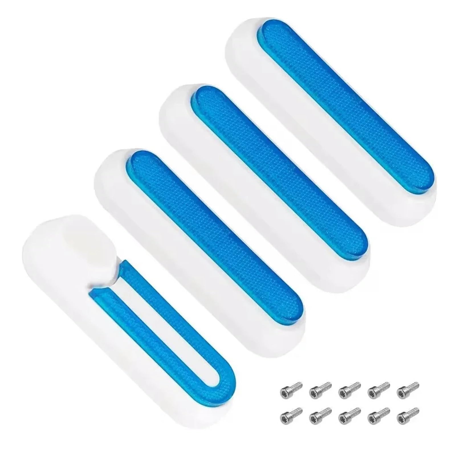 QASULER Neue Radabdeckung, Radkappe, Schutzschalen, reflektierende Aufkleber for Elektroroller, for Xiaomi, Mi 1S Pro 2 M365 Scooter-Zubehör Reflektierende Streifen für Roller(Sky Blue) von QASULER