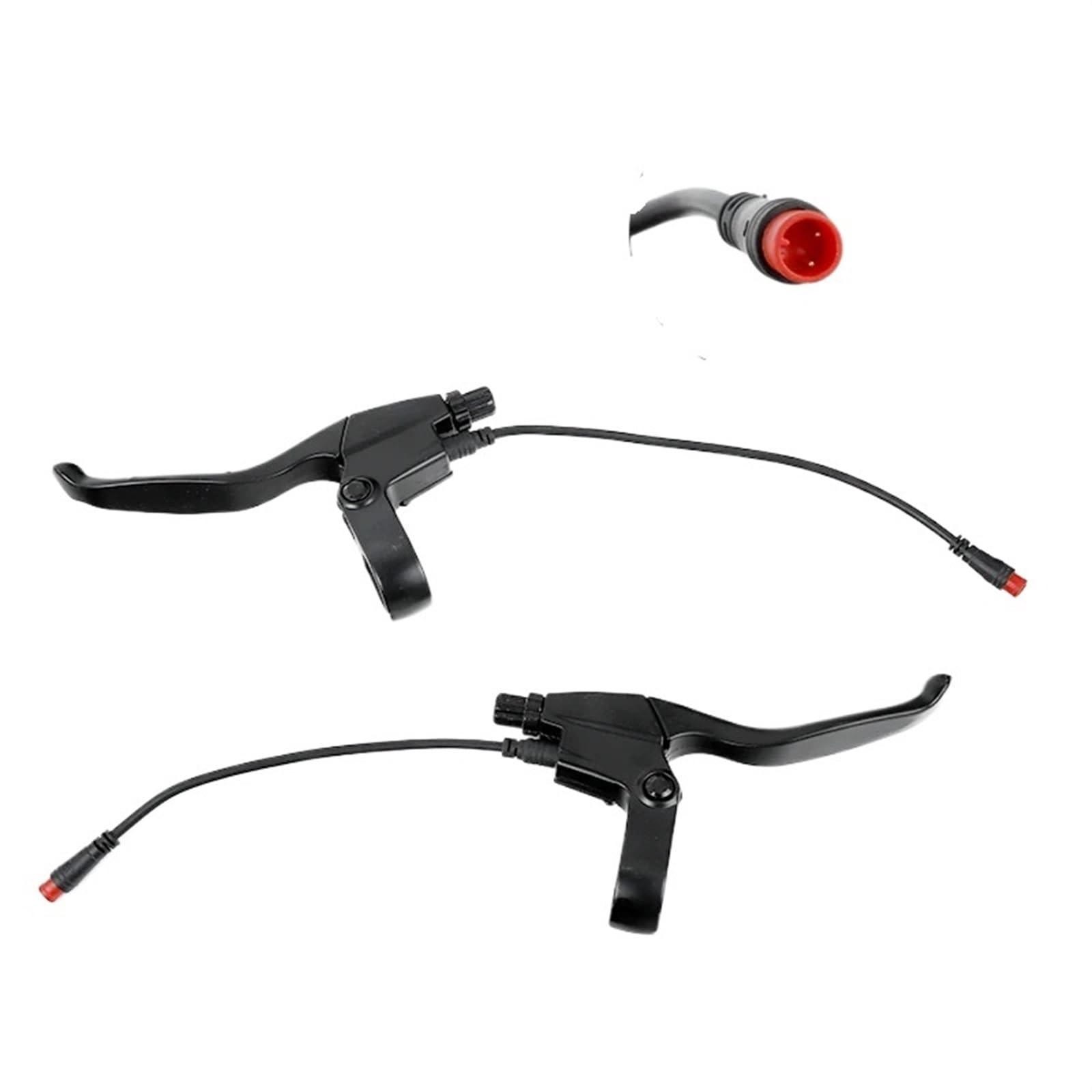 QASULER Neuer Elektroroller-Cut-Off-Bremshebel, for KUGOO, M4 PRO, Tretroller-E-Bike-Griff aus Aluminiumlegierung, Ersatzgriff Handbremse für Elektroroller(A Black 1 Pair Widen) von QASULER