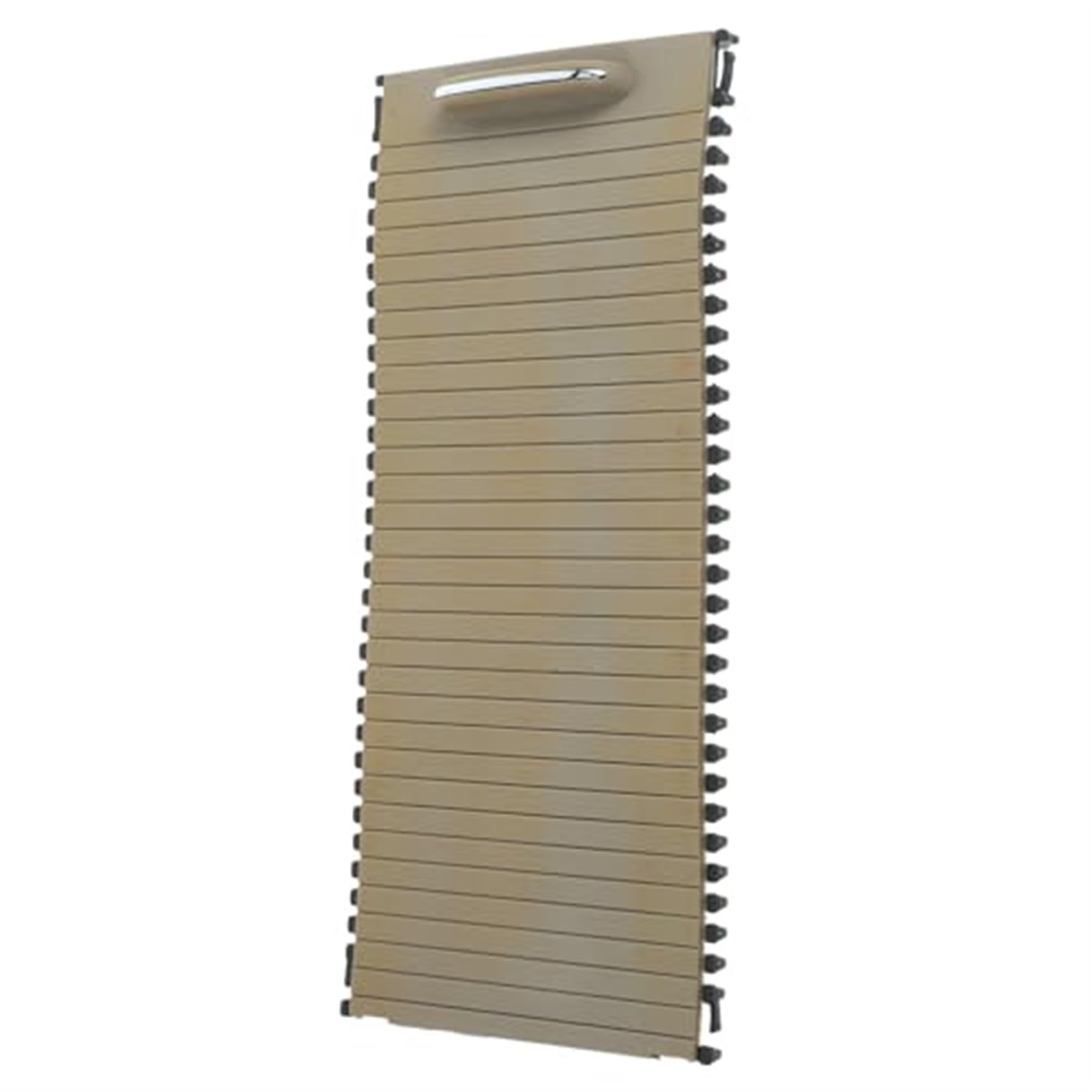 QASULER Reißverschluss-Aufbewahrungsbox, Rollos, Getränkehalter, Mittelkonsole, Schiebeläden, Getränkehalter, Rollladen, Jalousie, Schiebe-PC Getränkehalter-Rollenabdeckung(BEIGE) von QASULER