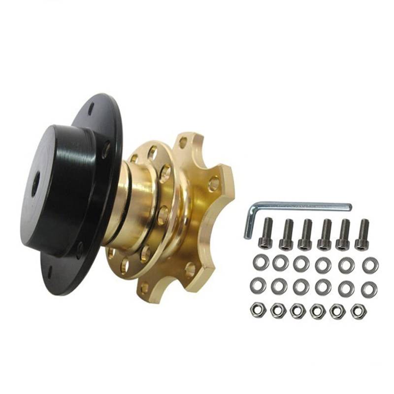 QASULER Schnellspanner Snap Off Hub Adapter Auto Sport Lenkrad, for Seat, 2001-2006 EP-CA0011G Lenkrad-Entriegelungsadapter(Gold) von QASULER