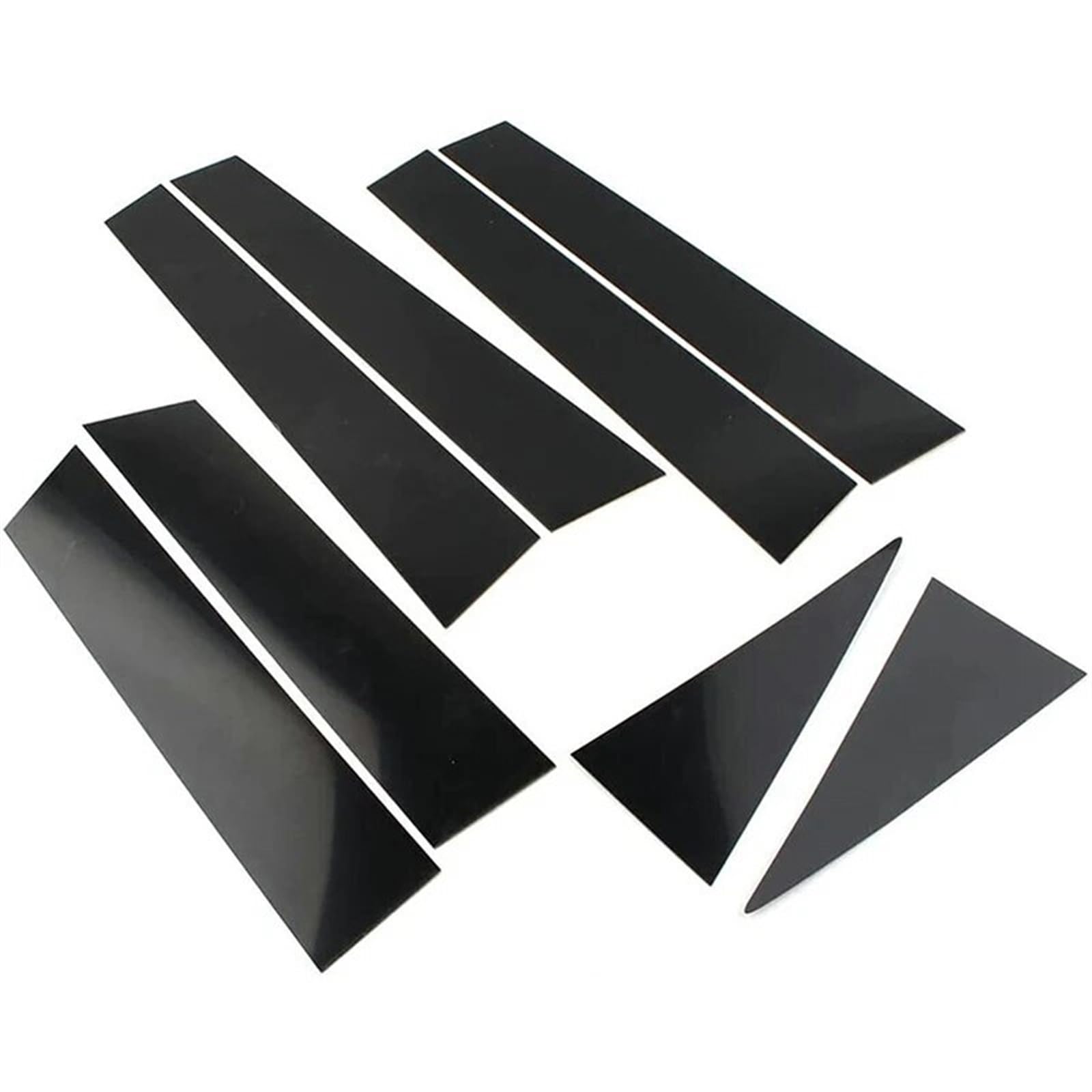 QASULER Schwarze Türverkleidungs-Abdeckungsaufkleber, Säulenpfosten, for Nissan, for X-Trail, for Rogue T32 2014–2018 2019 2020, Autofenster-Dekoration, Auto-Styling Fenstersäulenverkleidung von QASULER