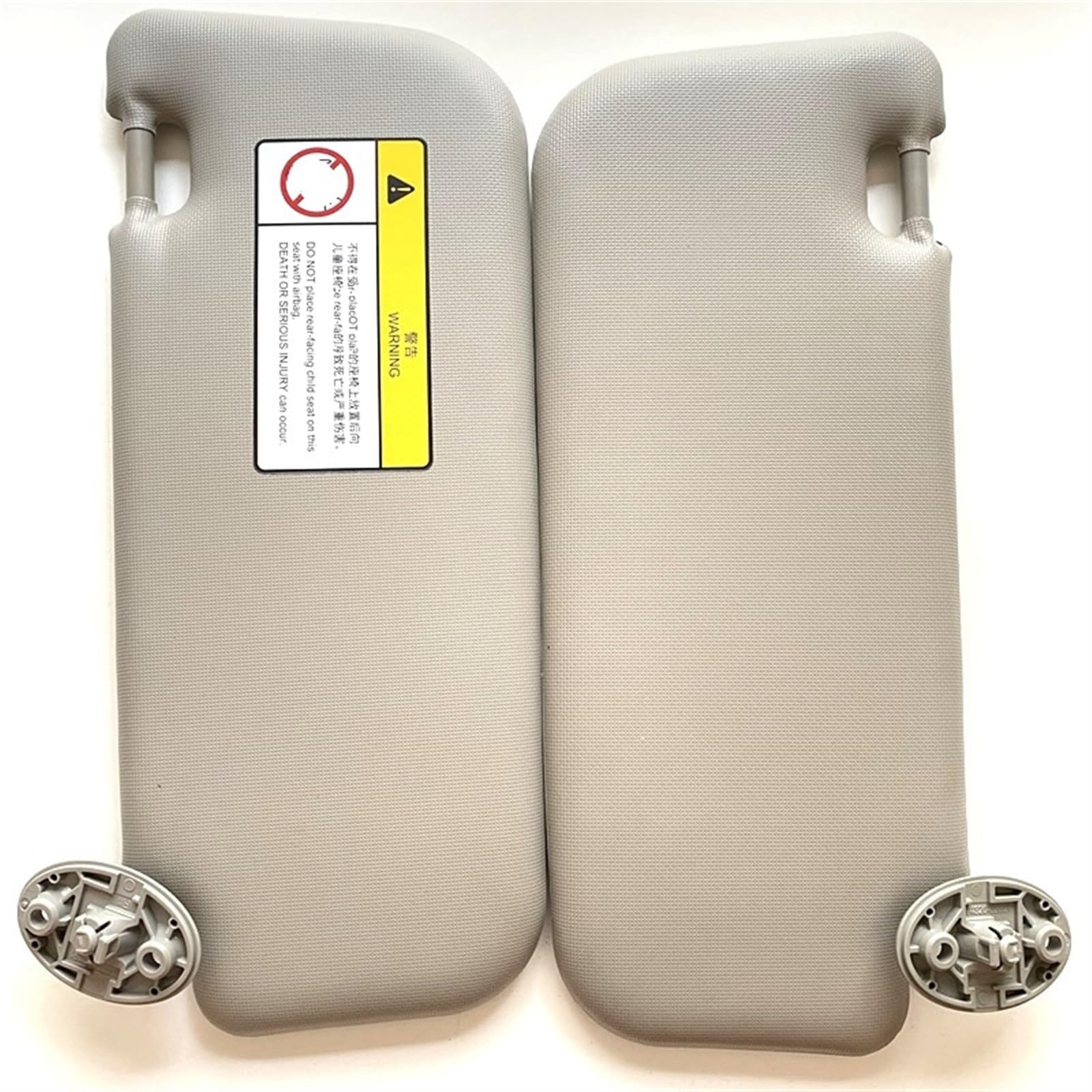 QASULER Sonnenblende Links/rechts Fahrerseite, for Toyota, for Corolla/Corolla Hybrid, 74320-02B21 74310-02K91 Sonnenblendenspiegel(Left and Right Gray) von QASULER