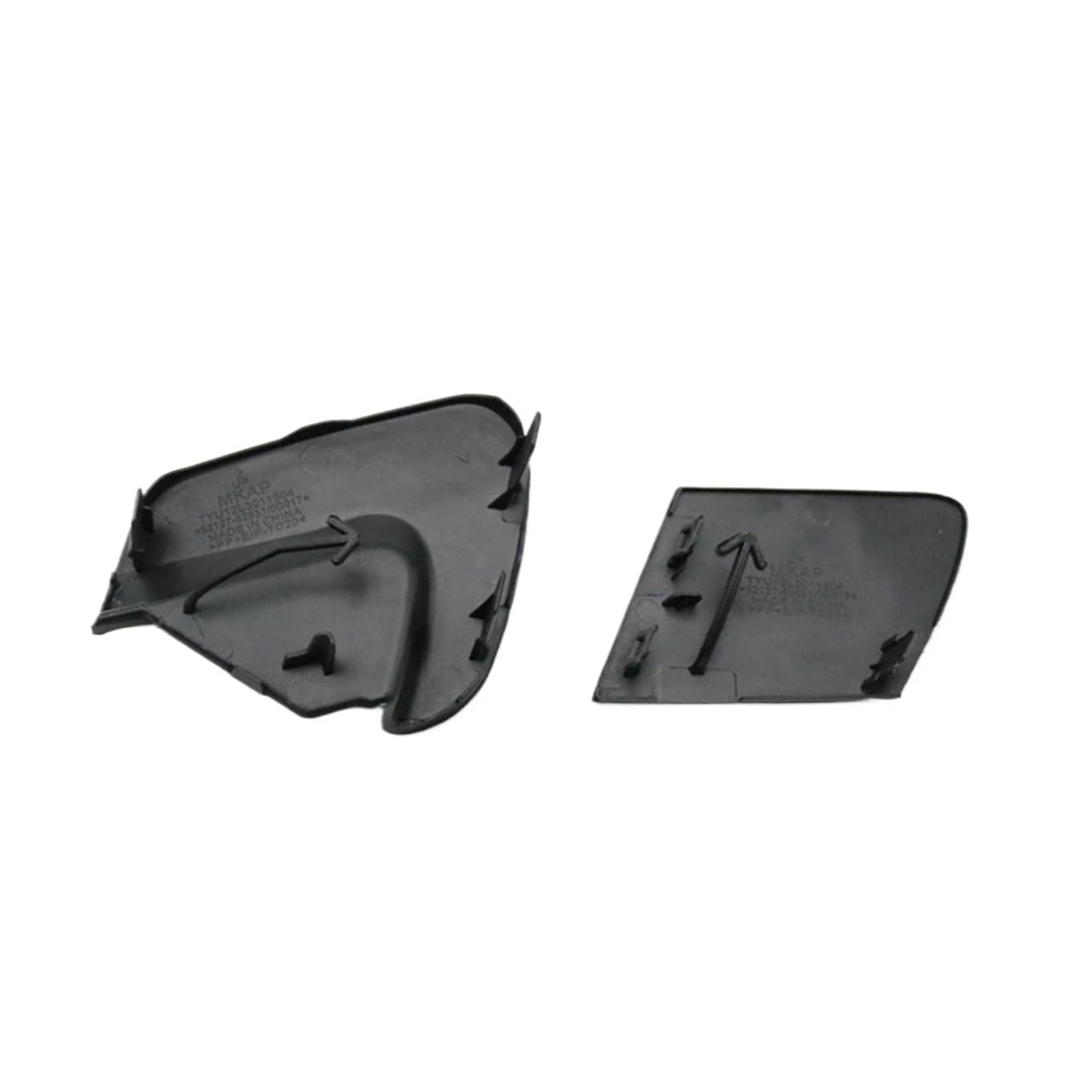 QASULER Unlackierte Auto-Auto-Frontstoßstange, Abschlepphaken-Abdeckung, Grillkappe, Anhängerschale 52127–52931, for Toyota, Yaris LE 2012 2013 2014 Abschlepphakenkappe(1pcs B) von QASULER