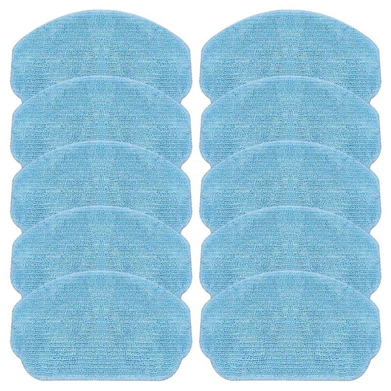 QASULER Wischtuch, for Cecotec, for Con-ga 999 X-Treme Roboter-Staubsauger, Ersatzteile, trockene und nasse Nutzung, Wischtücher, Pad, Bodenreinigung Saugroboter-Wischpad(10 Pack) von QASULER