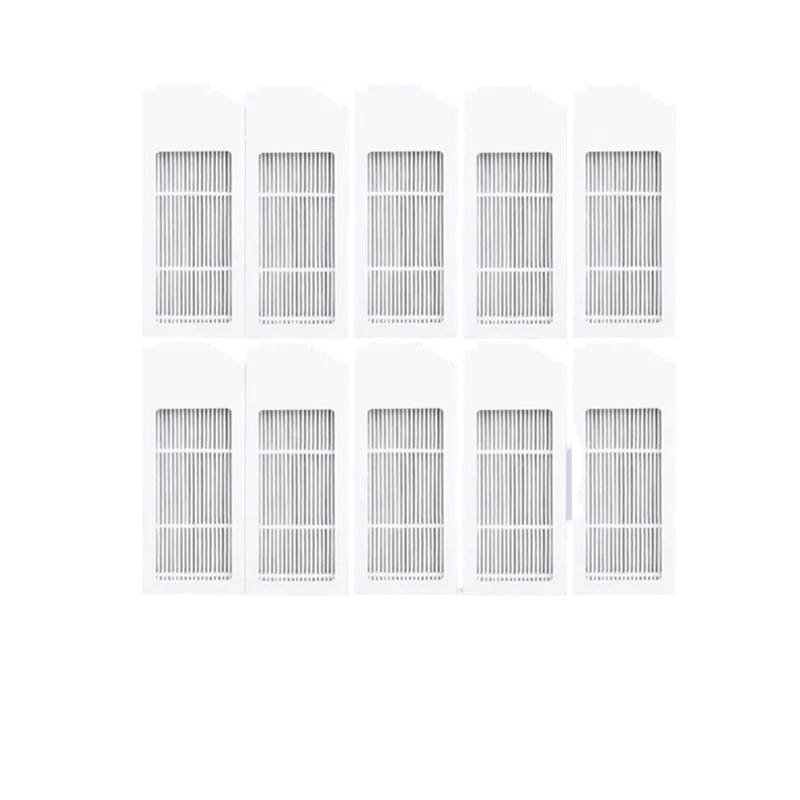 QASULER for Ecovacs Deebot X1 Omni T10 Turbo Staubsauger Roboter Filter Seite Pinsel Reinigung Tuch Ersatzteile Staub Box Zubehör Zubehörset(10PCS-01) von QASULER