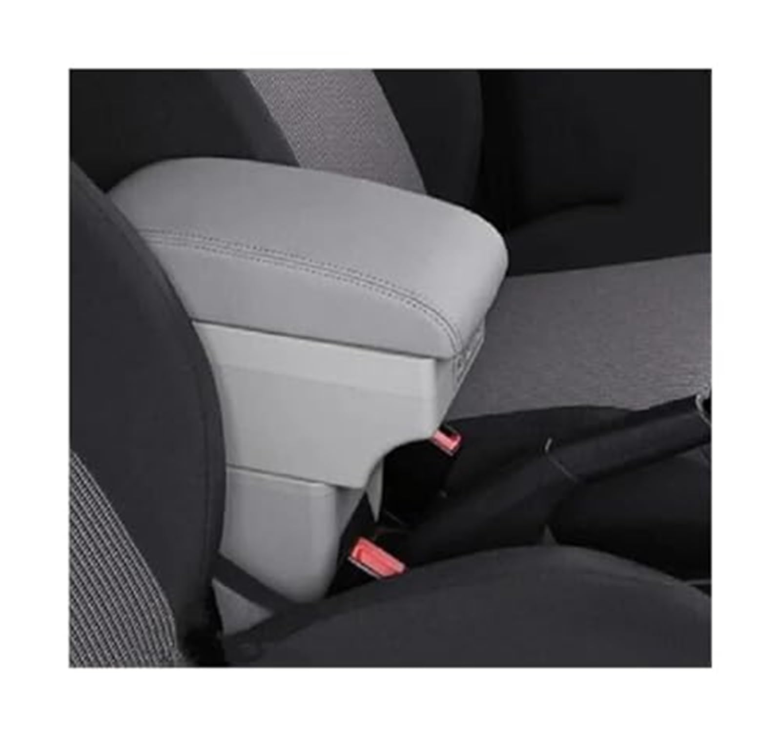 QASULER for Kia, for Picanto Auto Armlehnenbox Mittelkonsole Zentrale Aufbewahrungsbox Innenzubehör Autozubehör Auto-Mittelkonsolenabdeckung(Black C Style Gray 7usb) von QASULER