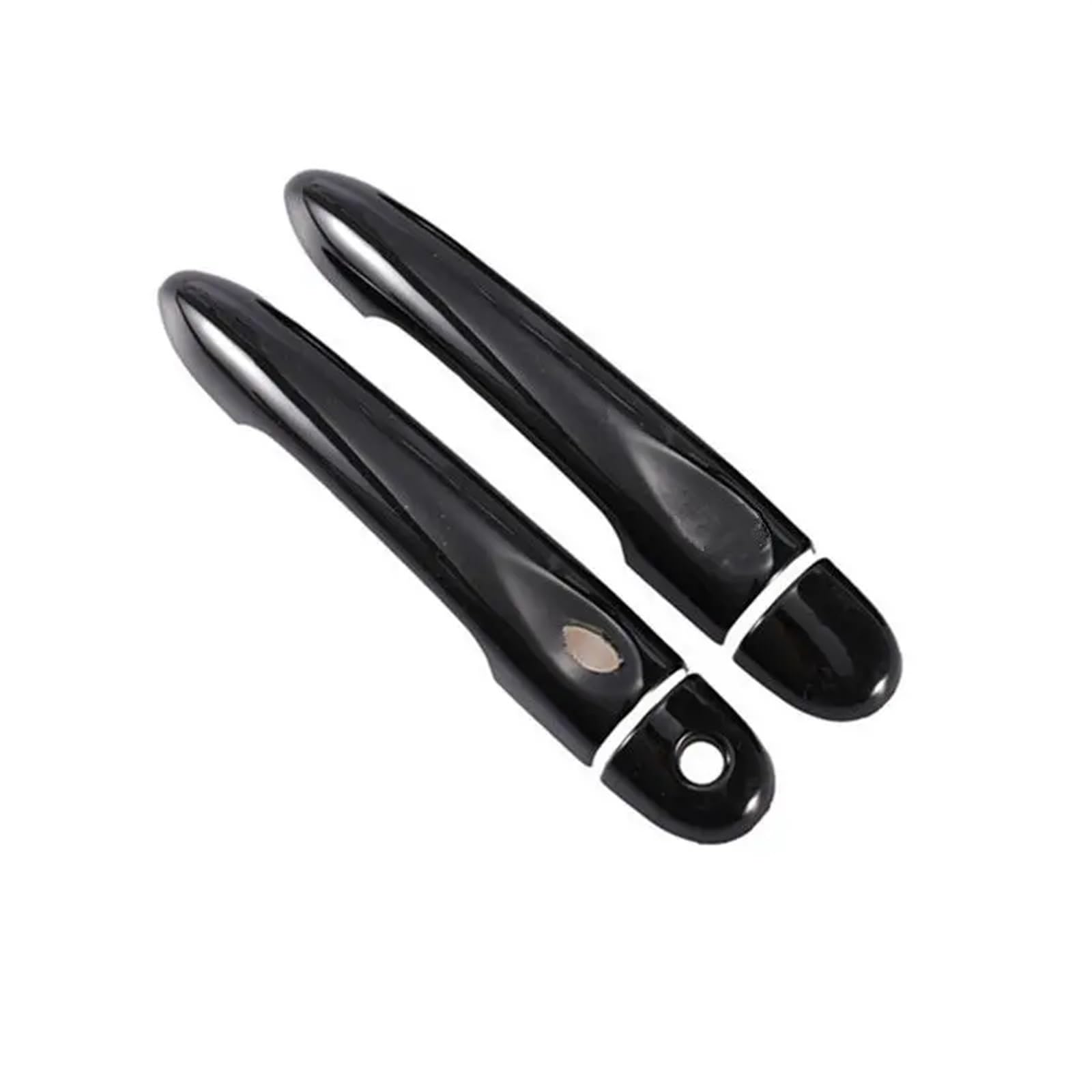 QASULER for Renault, ZOE ZE 2012 2013 2014 2015 2016 2017 Glänzend Schwarz Autotürgriffabdeckung Zierleiste Styling-Zubehör Türgriffabdeckungen(2Dr 1 Key 1 Button) von QASULER