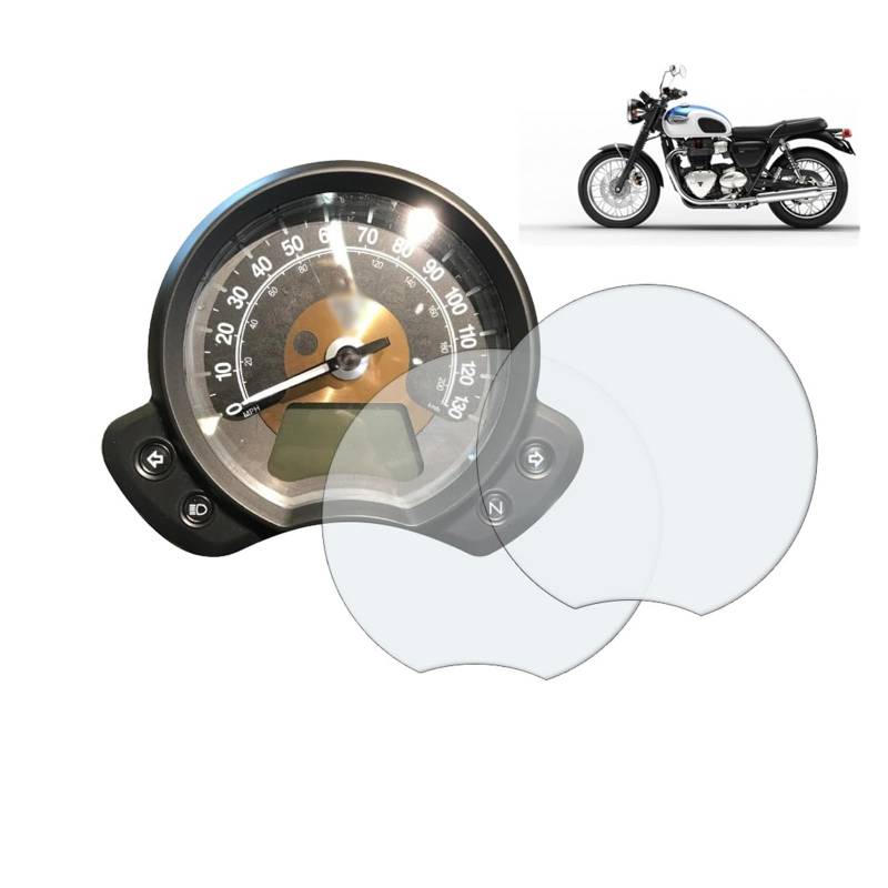 QASULER for Triumph Street Twin 900 2017 2018 Motorrad Zubehör Cluster Kratzschutz Film Screen Protector Instrument Teile Armaturenbrett-Displayschutz für Motorräder von QASULER