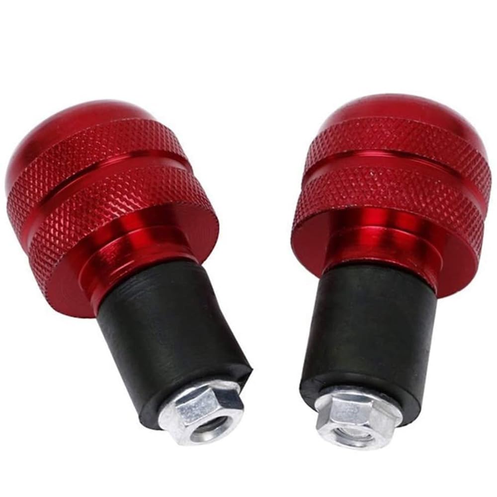 Lenkerenden Griffe Stecker Heart Horse 2X Motorrad Anti Vibration Lenkerendstopfen Griffendkappen Schwarz/Rot von QATKXSLM