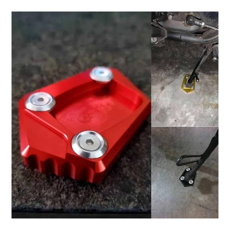 Ständer Seite Stehen Pad CNC Ständer Seitenständer Verlängerung Fußpolster Platte Vergrößerer Für Hon&da CBR600RR CBR650F CBR600F CBR500R NC700S/X NC700D Integra von QATKXSLM