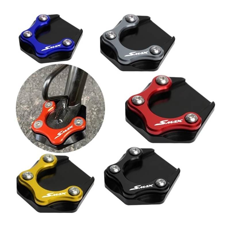 Ständer Seite Stehen Pad FÜR YAM&AHA SMAX 155 BWS R 125 SMAX155 Motorrad Seite Stehen Fuß Enlarger Platte Pad Ständer Unterstützung Pad Shell Cover von QATKXSLM